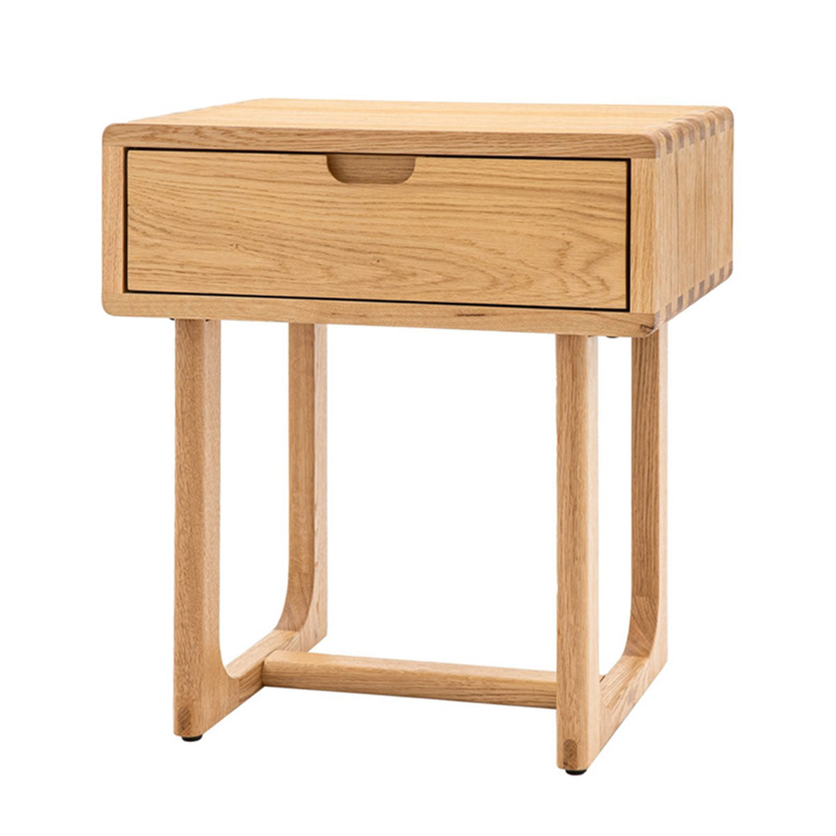 Gallery Direct Craft 1 Drawer Bedside Natural 500x400x550mm