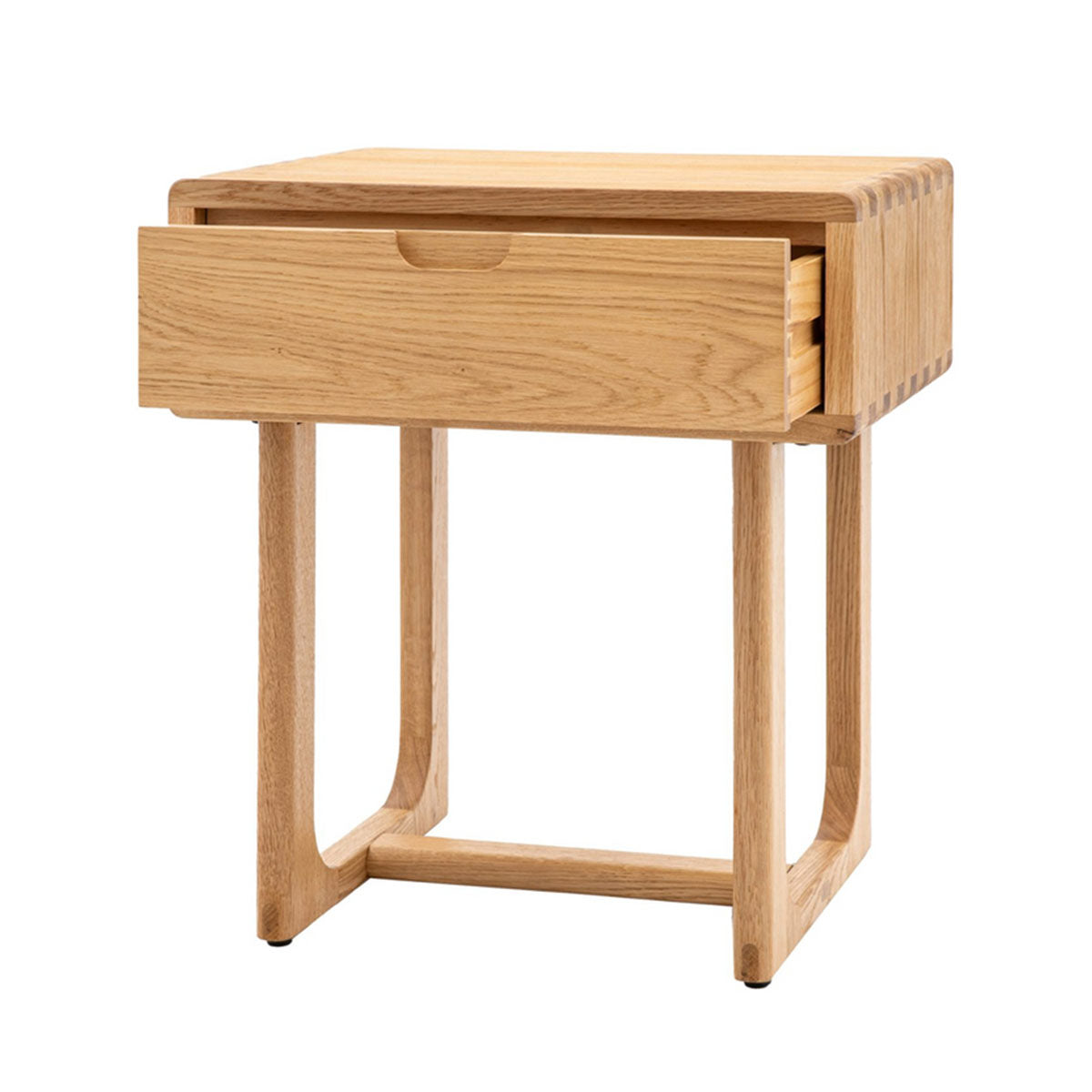 Gallery Direct Craft 1 Drawer Bedside Natural 500x400x550mm