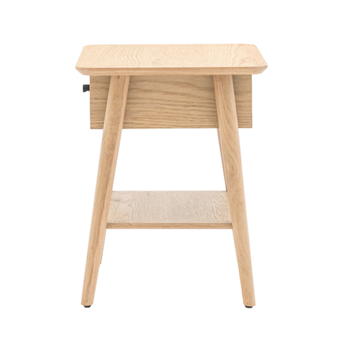 Gallery Direct Hatfield 1 Drawer Bedisde Natural 450x400x500mm