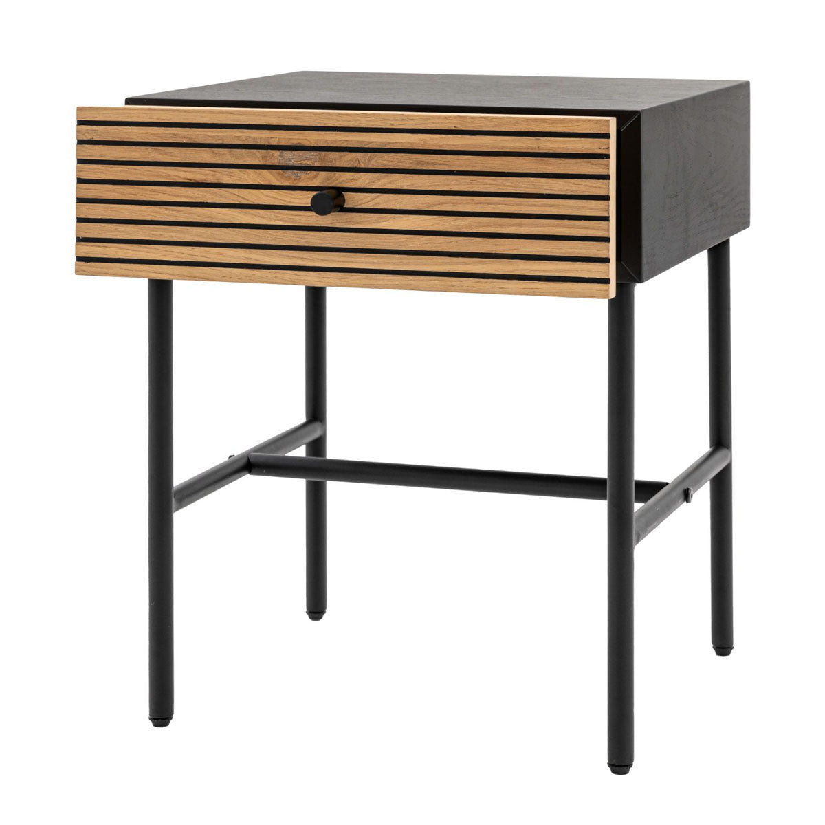 Gallery Direct Hyland 1 Drawer Bedside 400x400x500mm