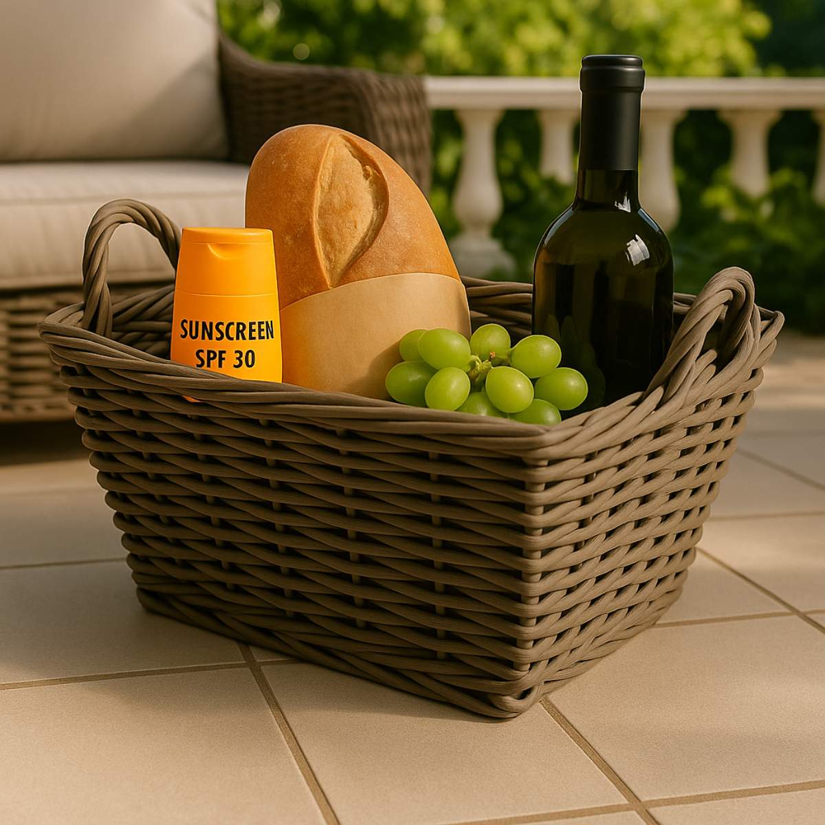 Beau&Co Grey Kubu Rectangular Storage Basket