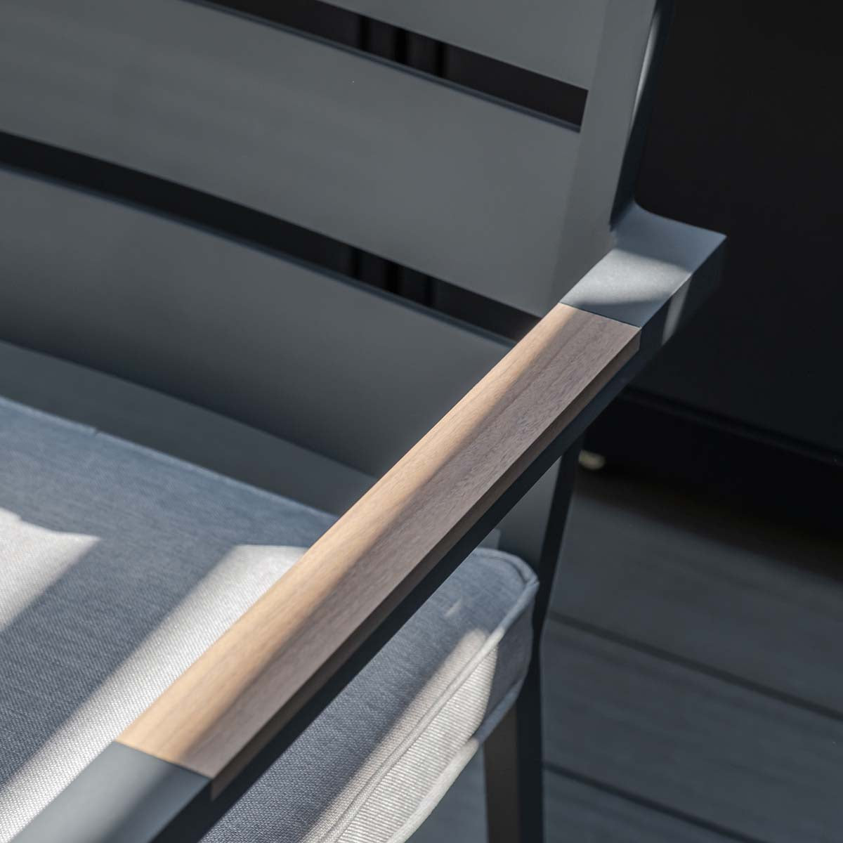 Maze Dove Grey Vancouver 6 Seat Rectangular Dining Set