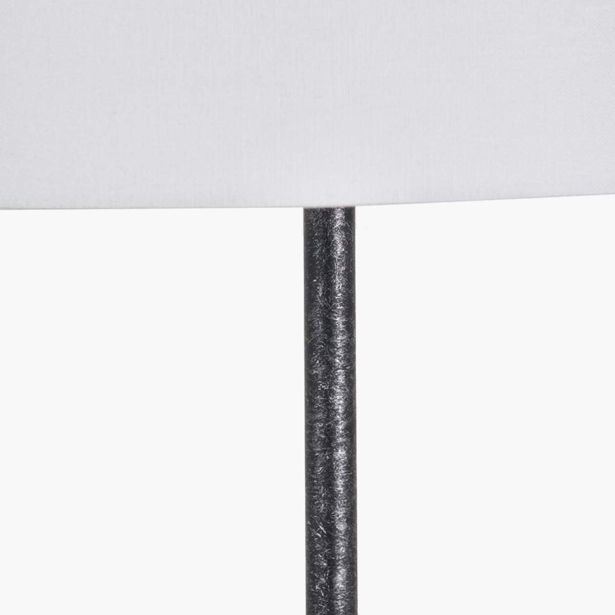 Pacific Lifestyle Vala Graphite Metal Textured Effect Ball Floor Lamp