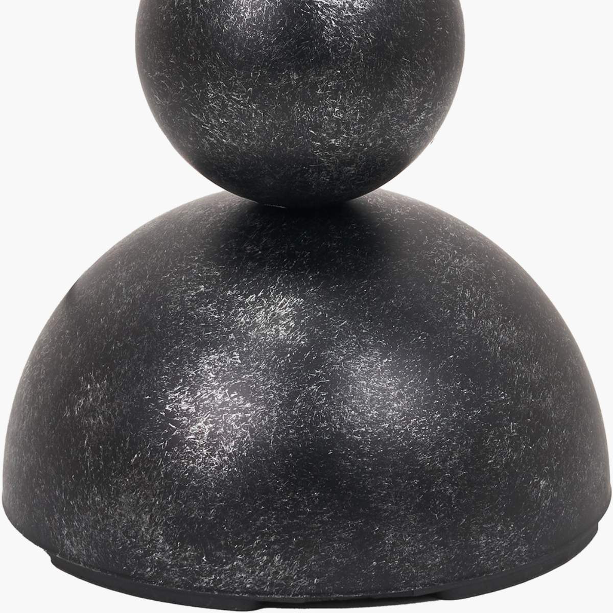 Pacific Lifestyle Vala Graphite Metal Textured Effect Ball Floor Lamp