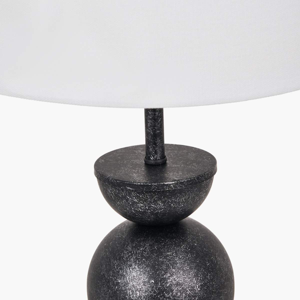 Pacific Lifestyle Vala Graphite Metal Textured Effect Ball Table Lamp