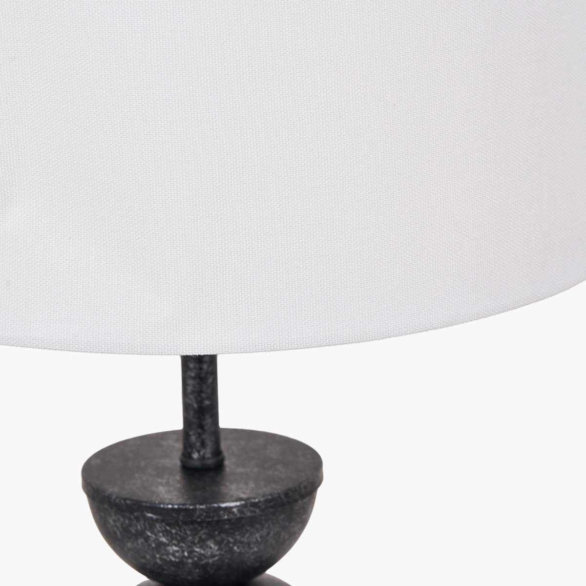 Pacific Lifestyle Vala Graphite Metal Textured Effect Ball Table Lamp