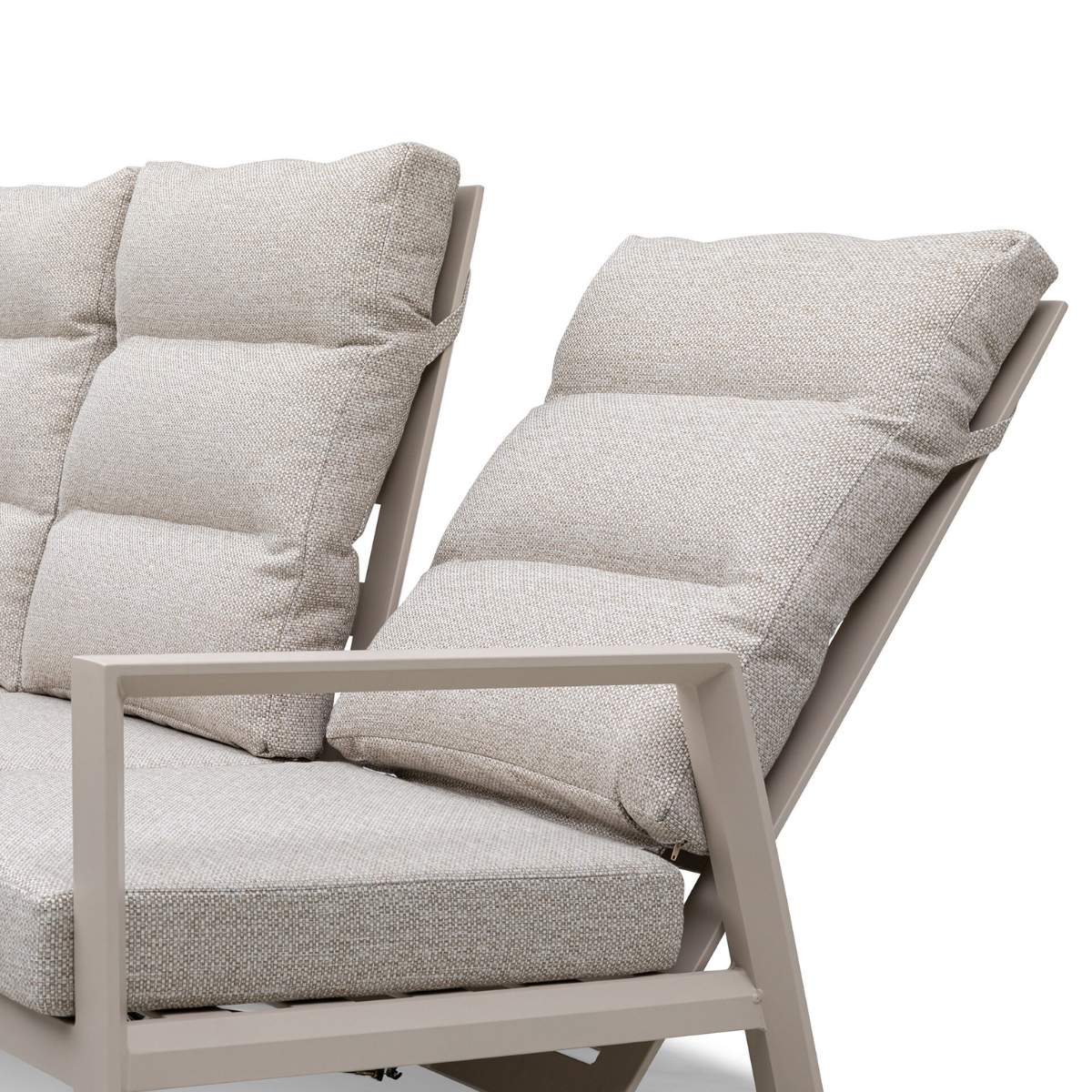 Maze - Valencia Reclining 3 Seat Aluminium Garden Sofa Set