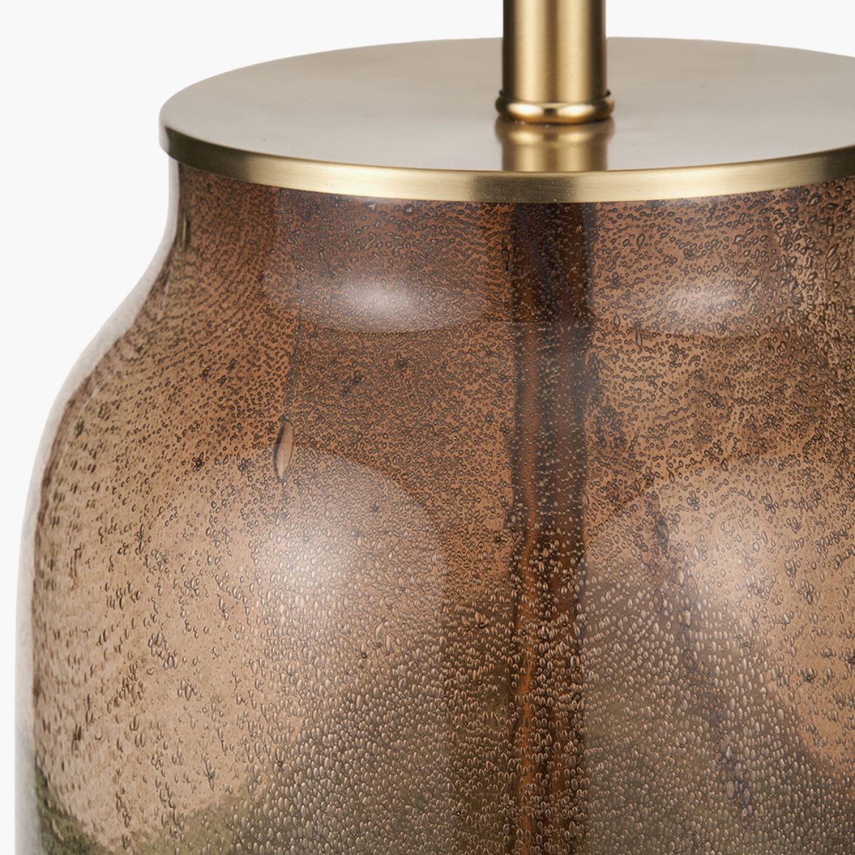 Pacific Lifestyle Valtellina Brown and Green Glass Table Lamp Base