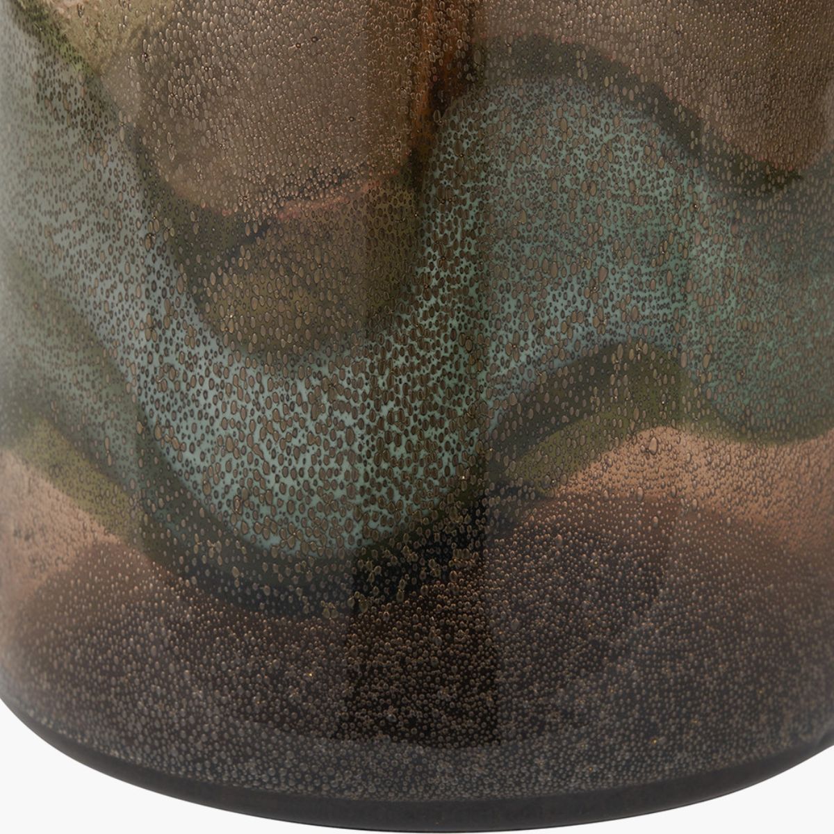 Pacific Lifestyle Valtellina Brown and Green Glass Table Lamp Base
