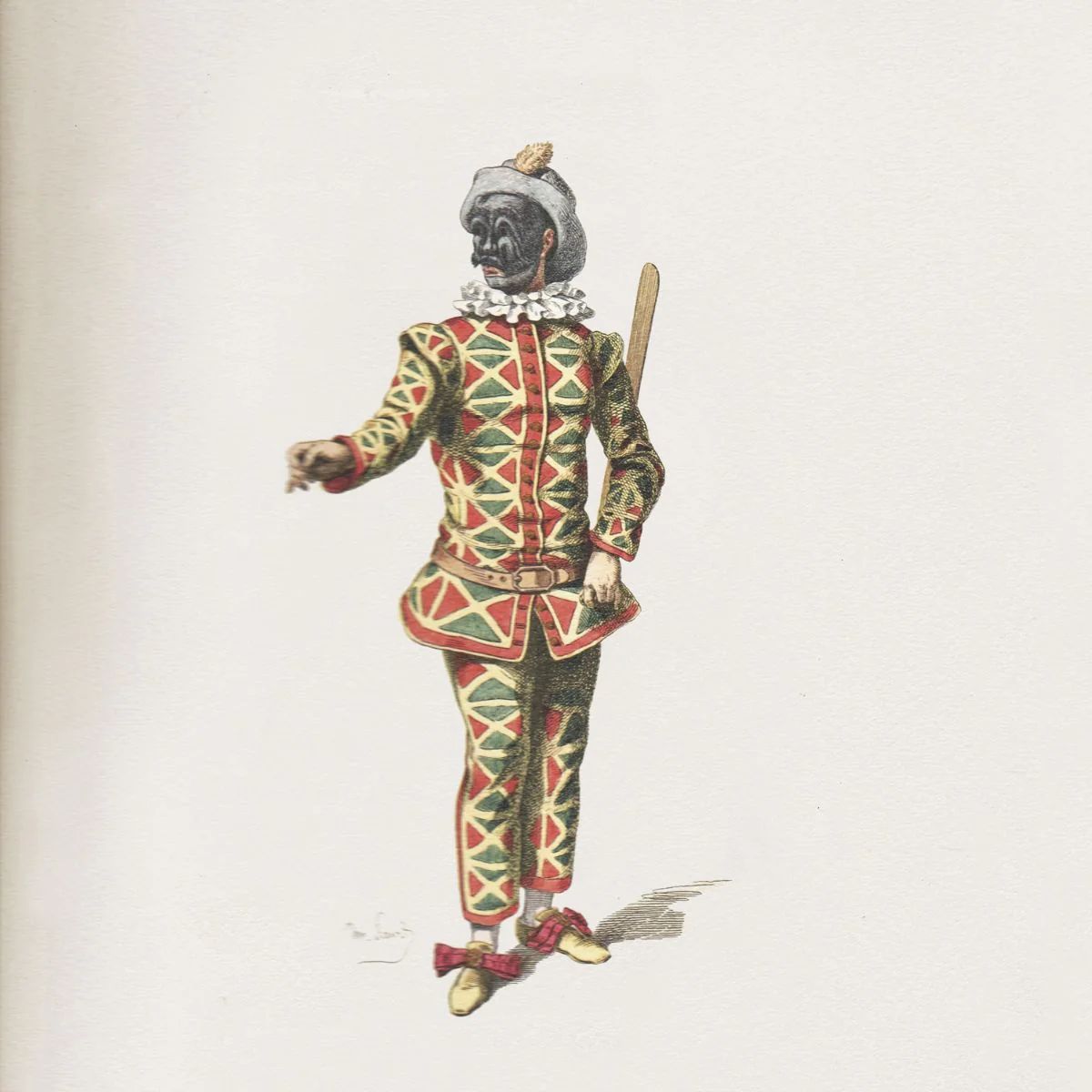 Villari Venetian Mask - Harlequin