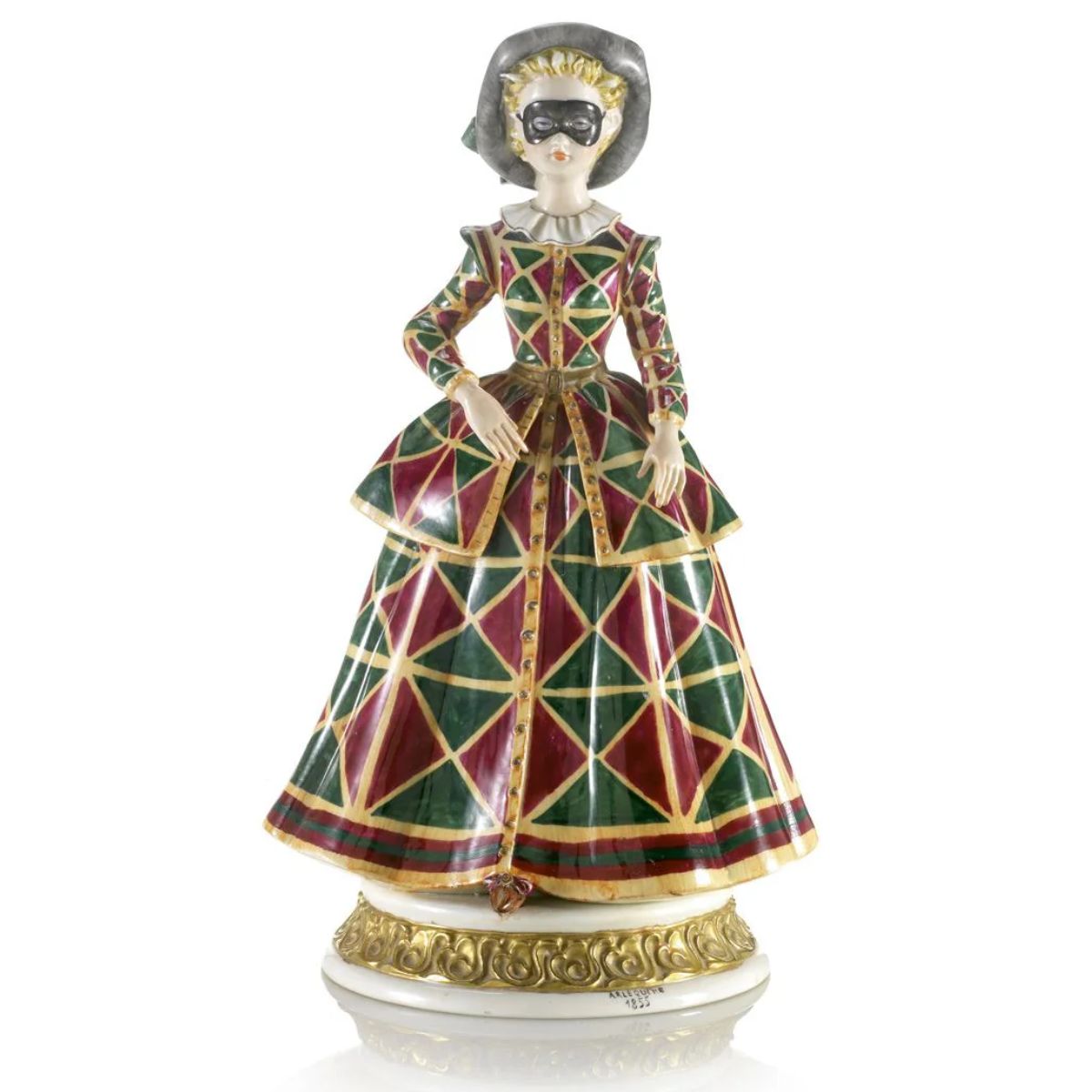 Villari Venetian Mask - Harlequina