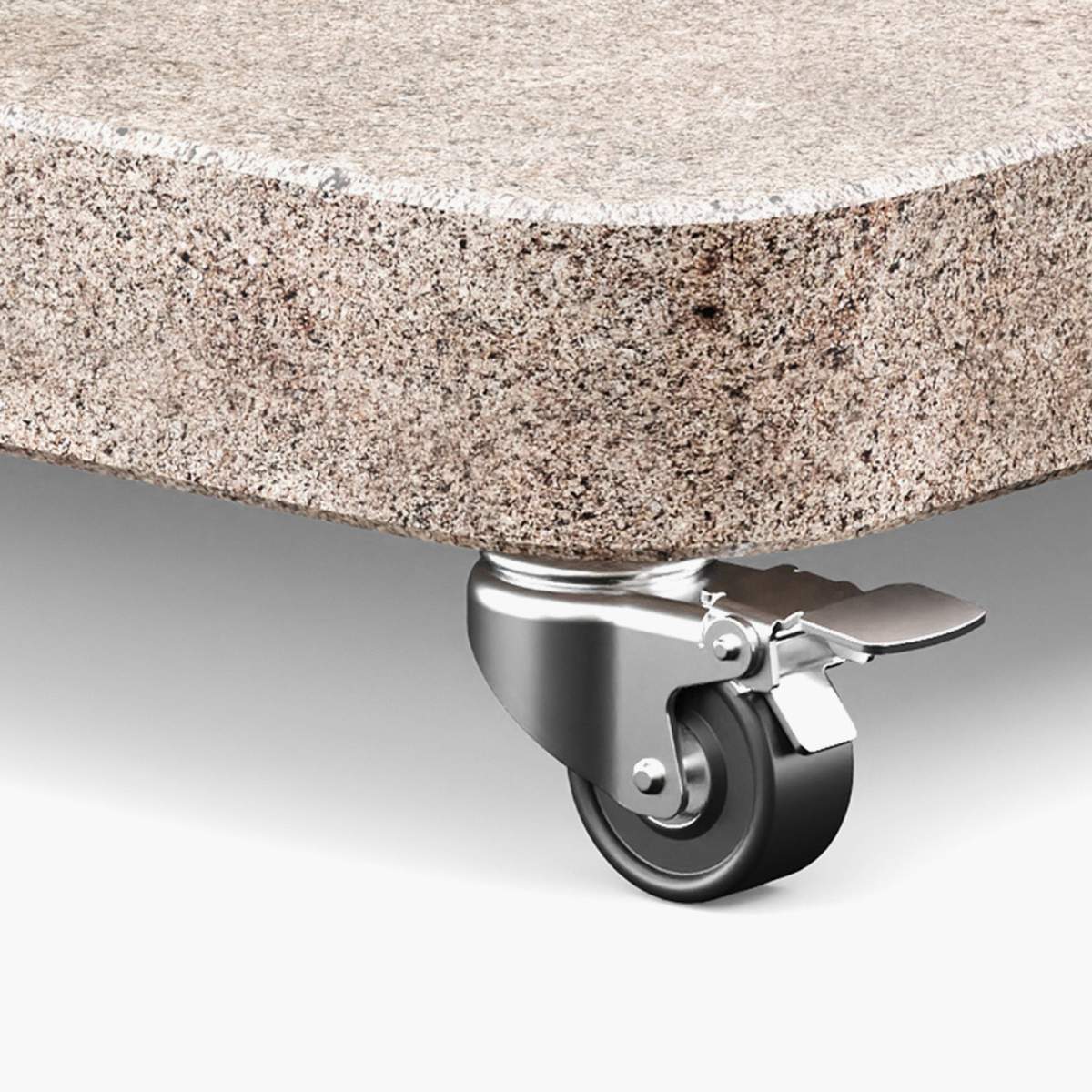 Pacific Lifestyle Venezia Sandstone Round Edge Granite 120KG Wheeled Parasol Base