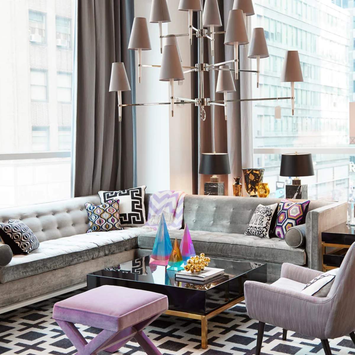 Jonathan Adler Ventana Three-Tier Chandelier