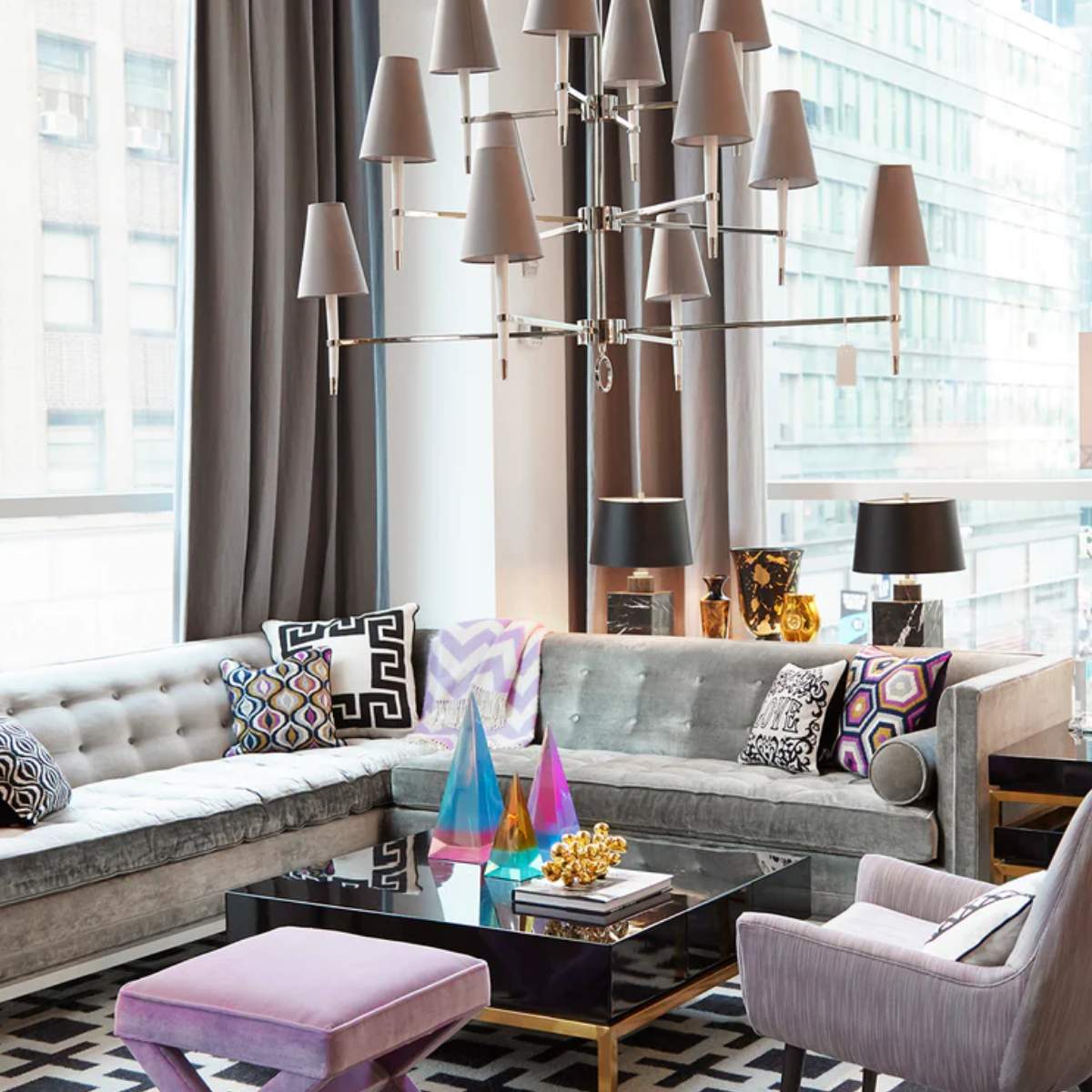 Jonathan Adler Ventana Three-Tier Chandelier