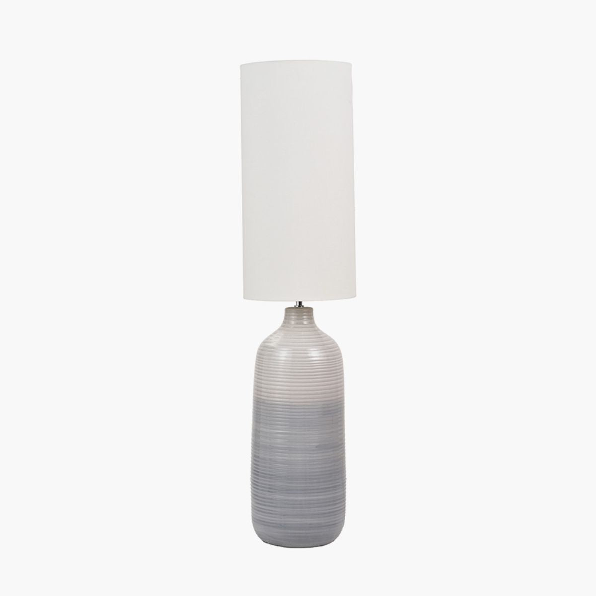 Pacific Lifestyle Venus Blue and Grey Ombre Ceramic Floor Lamp