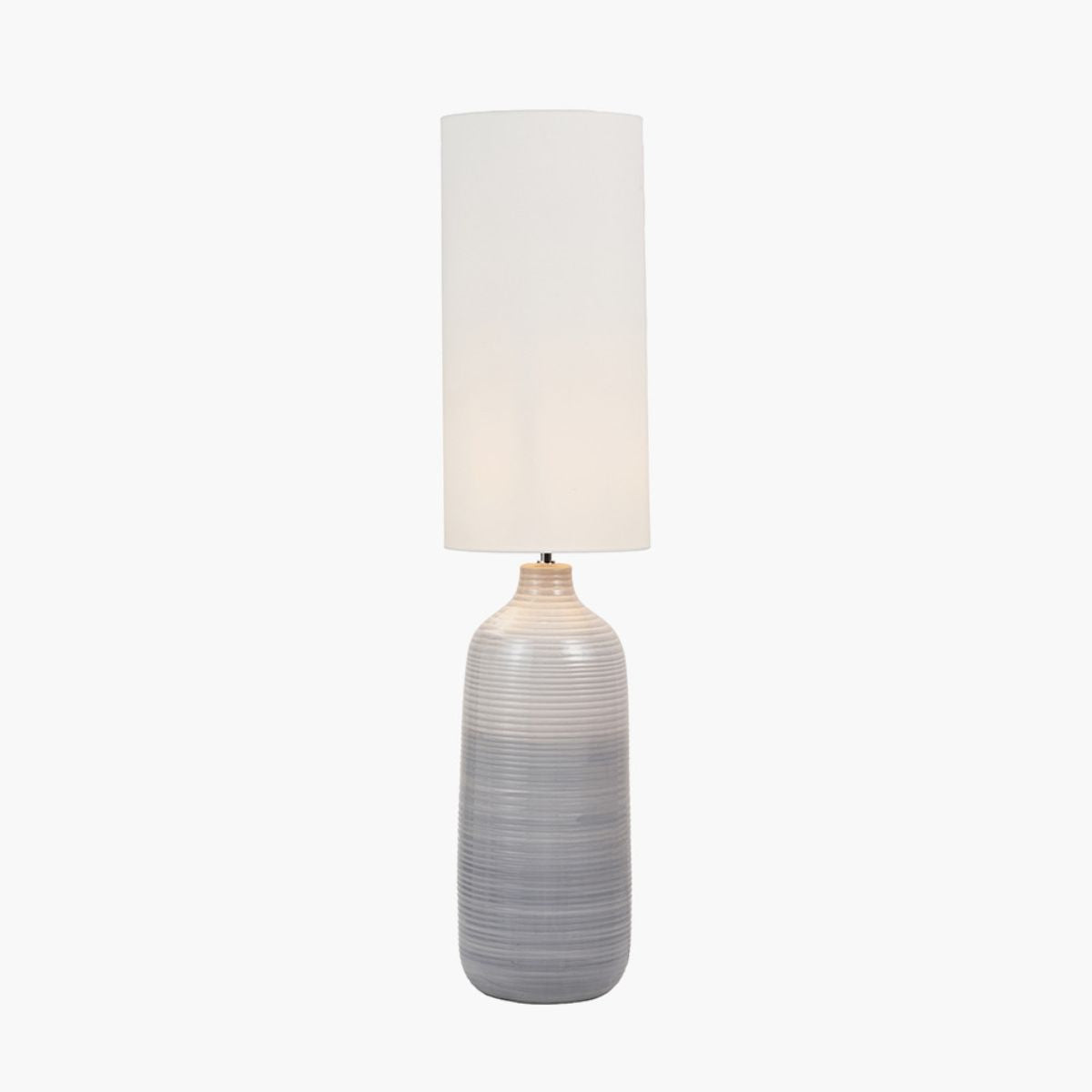 Pacific Lifestyle Venus Blue and Grey Ombre Ceramic Floor Lamp