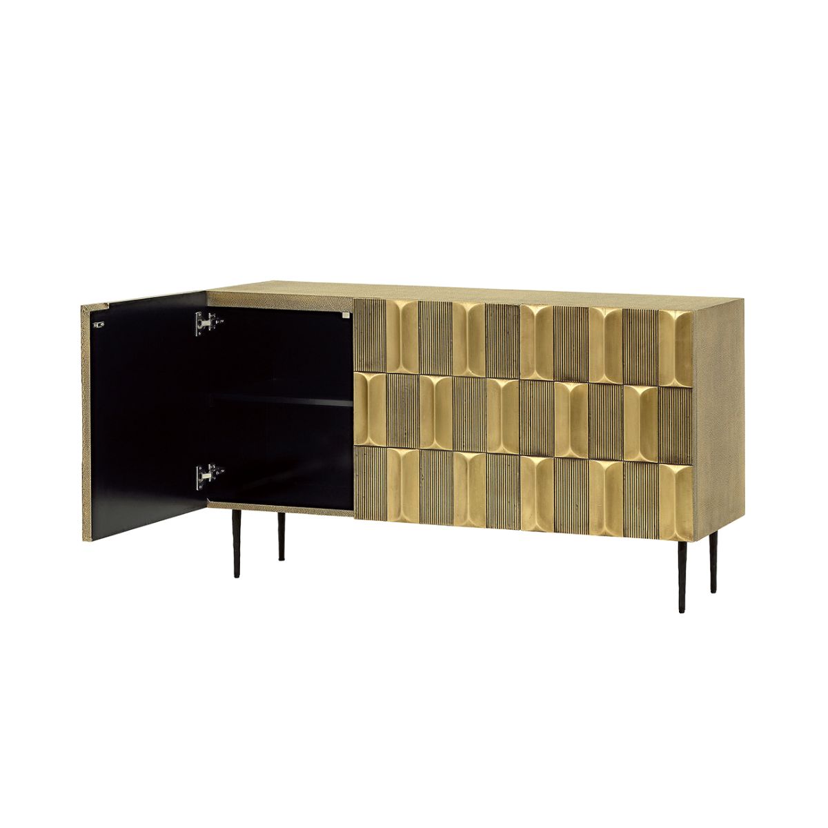 Libra Interiors Verano Large Brass Sideboard