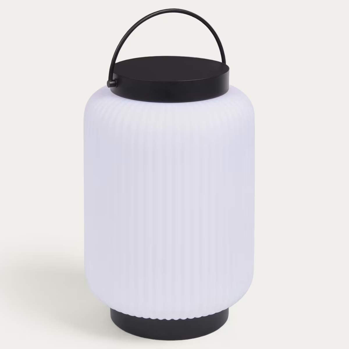 Kave Home Verona outdoor table lamp in polythene and metal with black finish