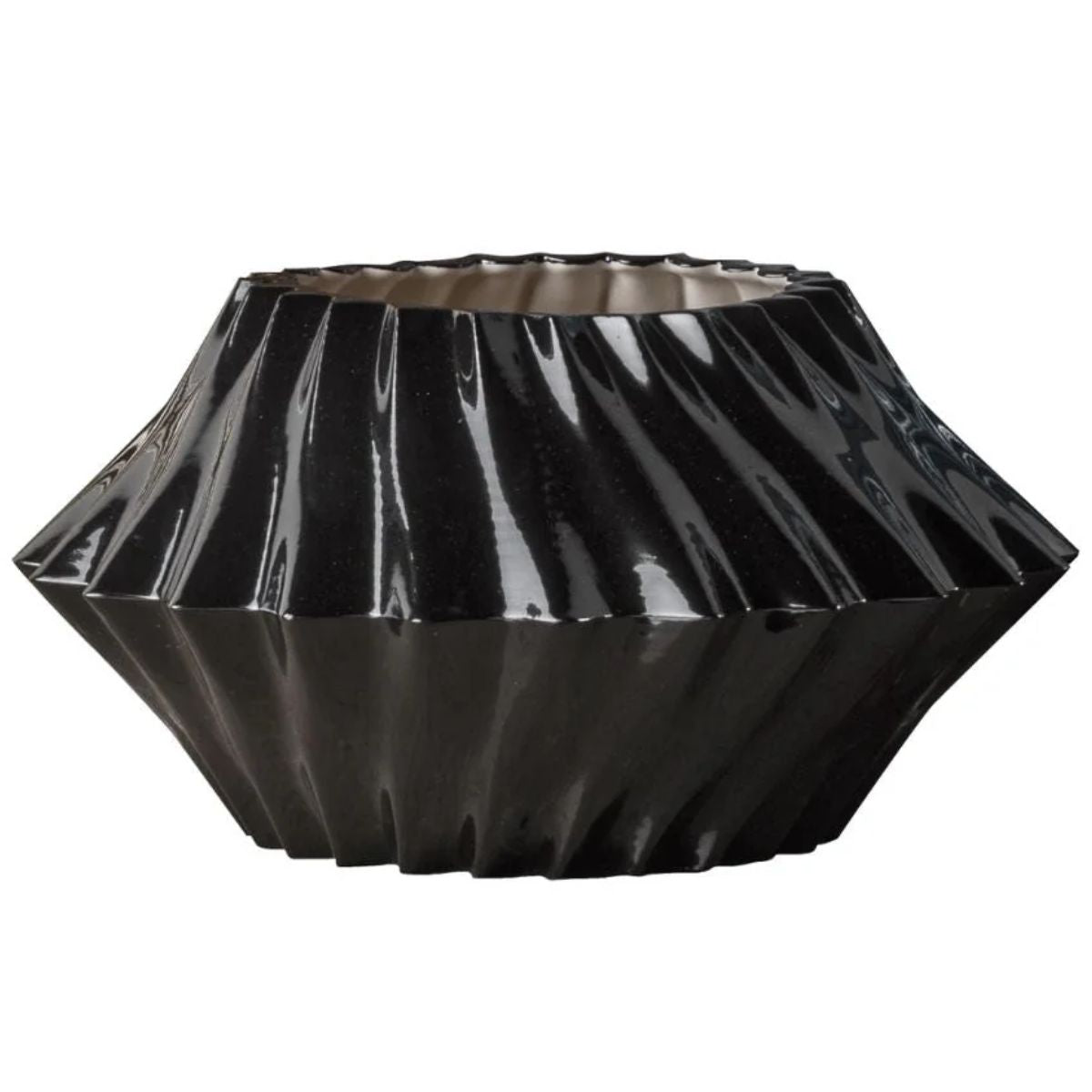 Villari Vertigo Small Vase - Black