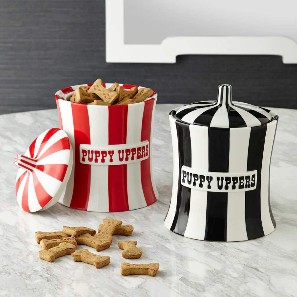Jonathan Adler Vice Puppy Uppers Canister