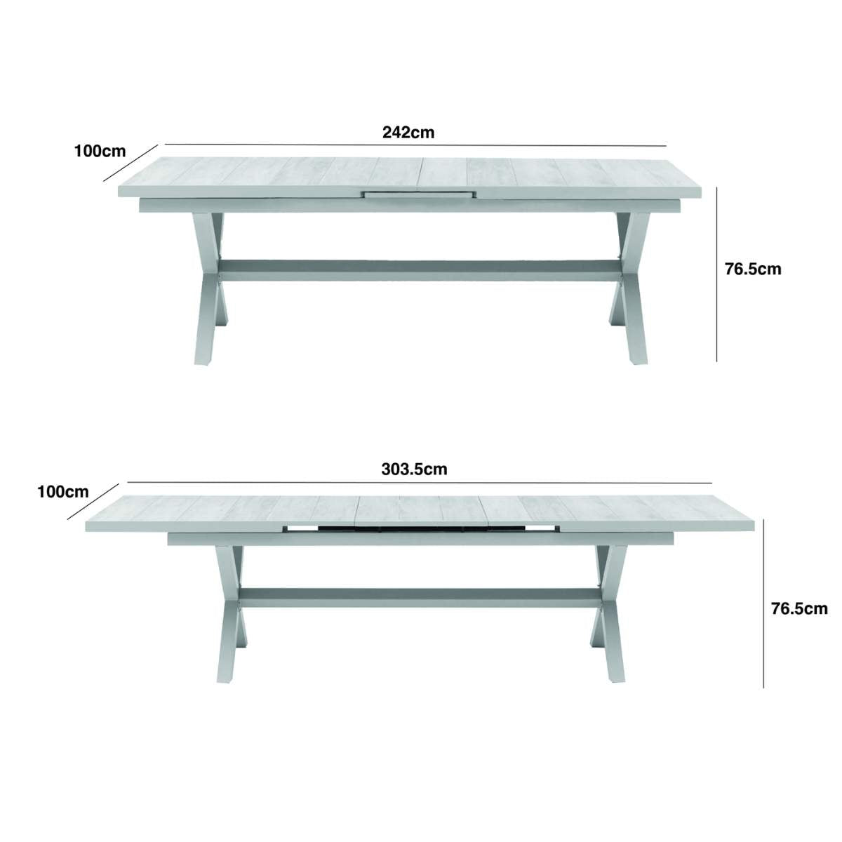 Maze - Vienna 6 - 10 Seat Extending Rectangular Dining Table