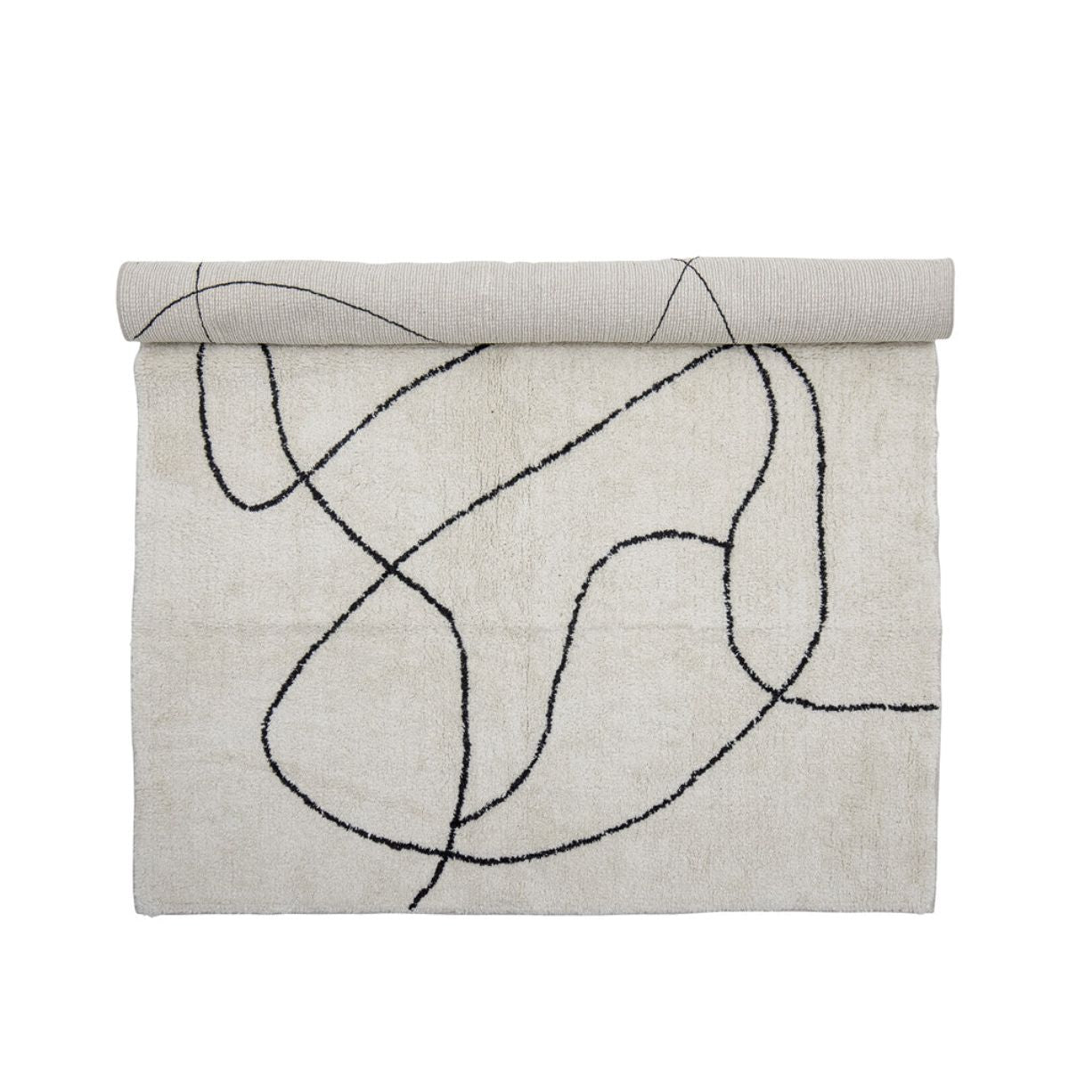 Bloomingville Viga Rug - White Cotton