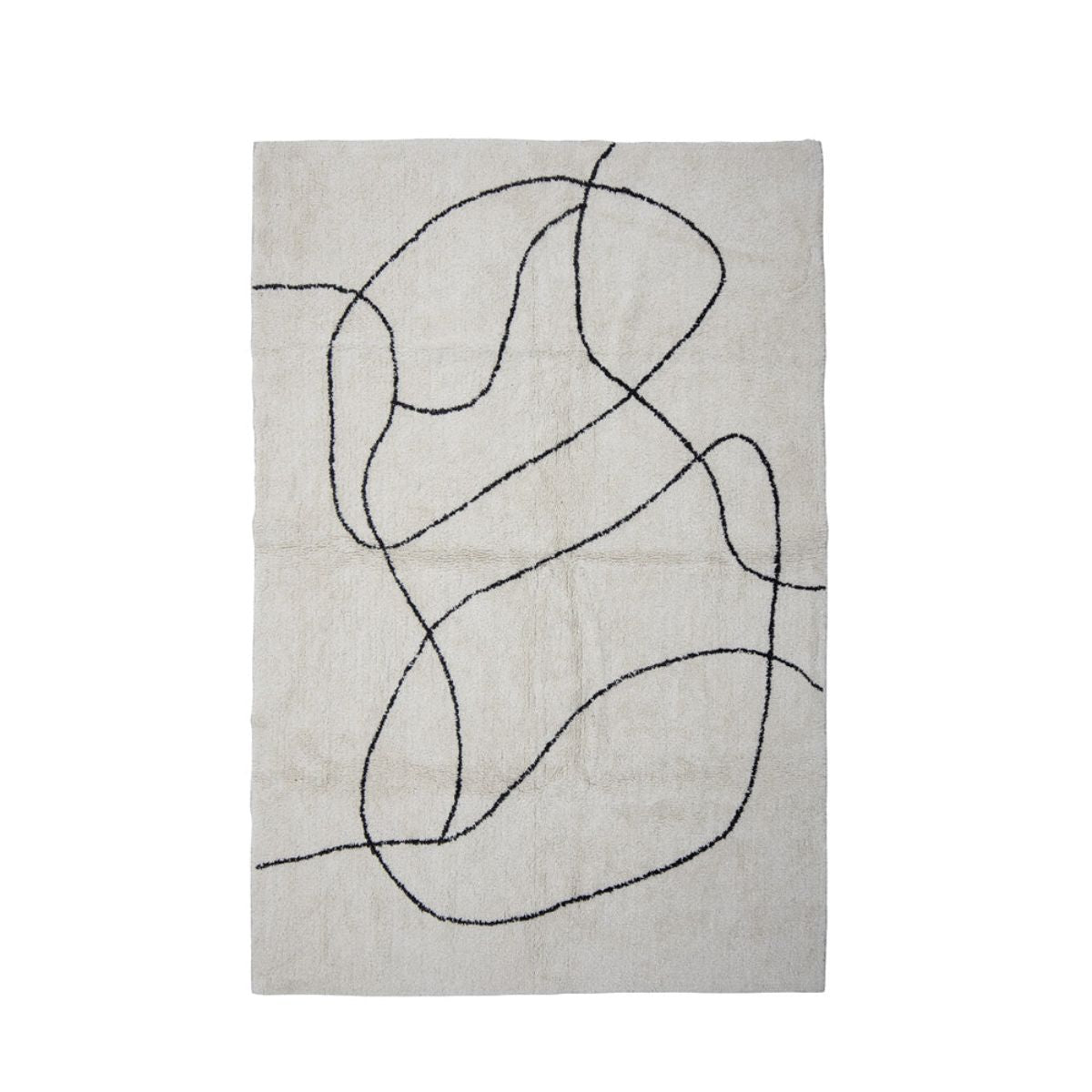Bloomingville Viga Rug - White Cotton