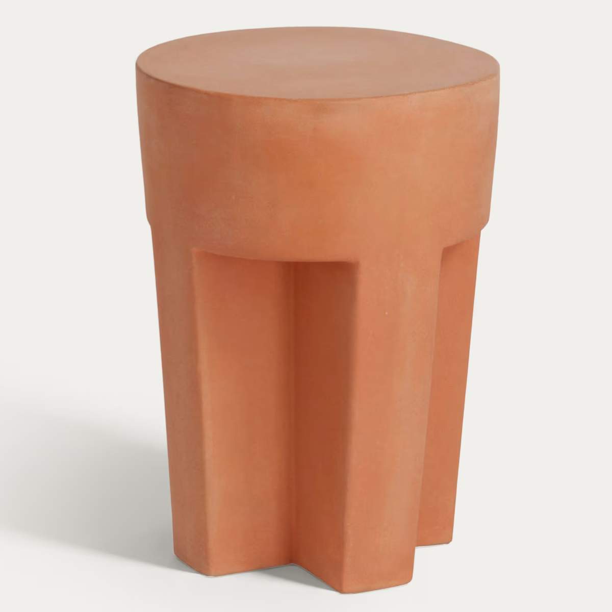 Kave Home Vilena round outdoor terracotta side table, Ø 33 cm