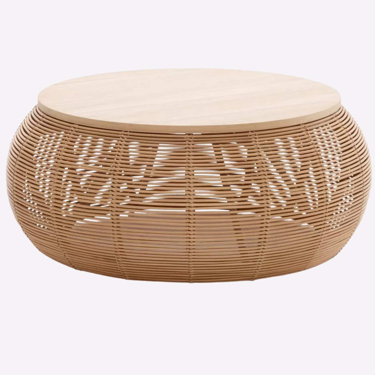 Vincent Shepherd Vivi Rattan Coffee Table Dia 93
