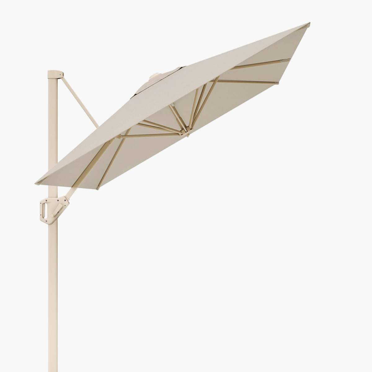 Pacific Lifestyle Voyager T1 3m x 2m Rectangular Sandstone / Champagne Free Arm Parasol