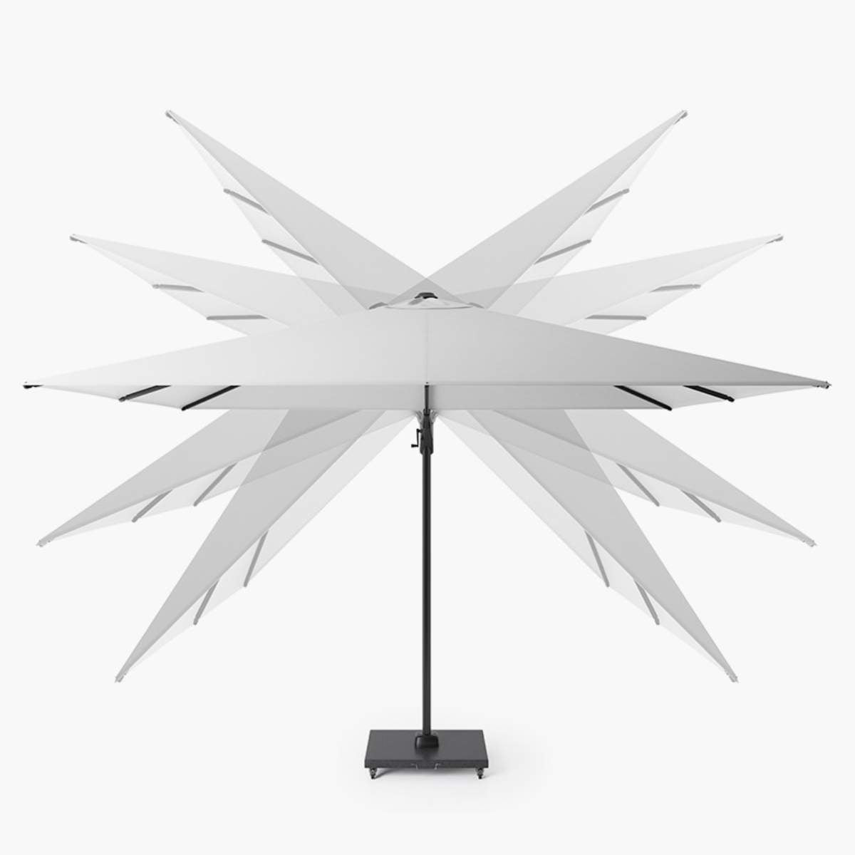 Pacific Lifestyle Voyager T1 3m x 2m Rectangular Sandstone / Champagne Free Arm Parasol