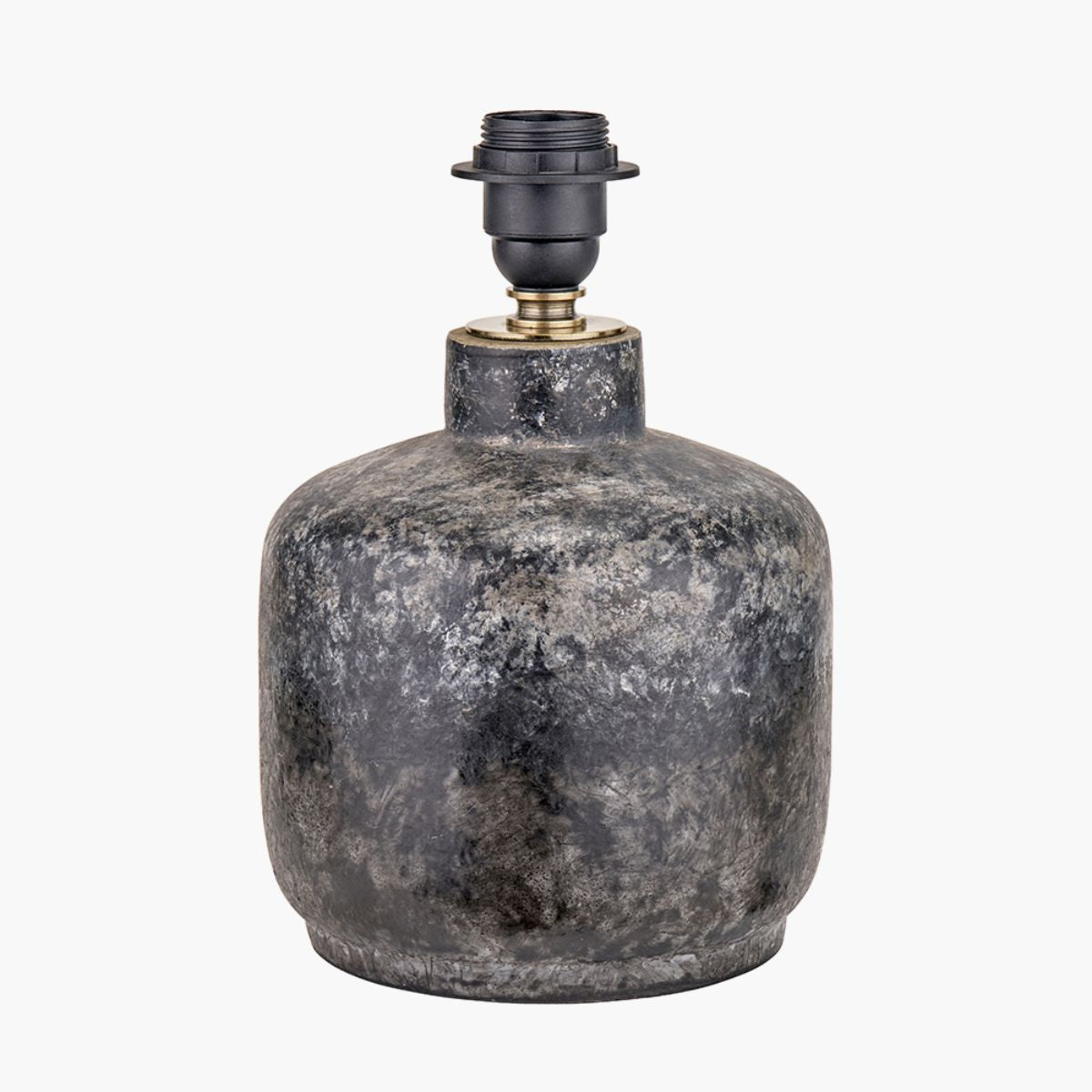 Pacific Lifestyle Vulcan Textured Volcanic Effect Grey Small Stoneware Table Lamp Base