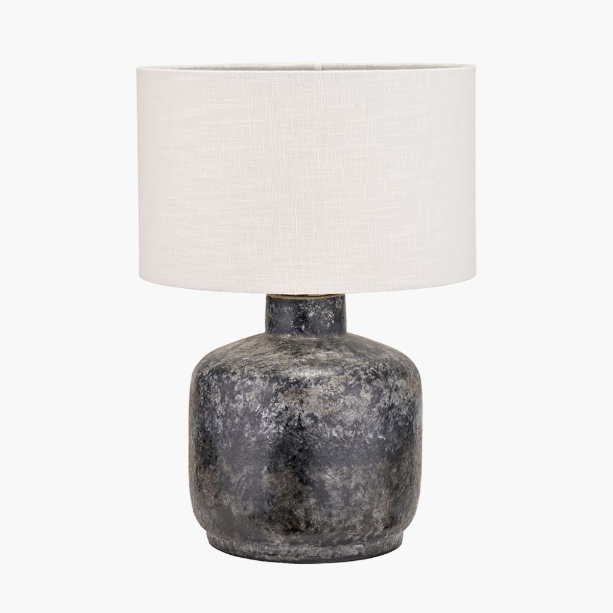 Pacific Lifestyle Vulcan Textured Volcanic Effect Grey Small Stoneware Table Lamp Base