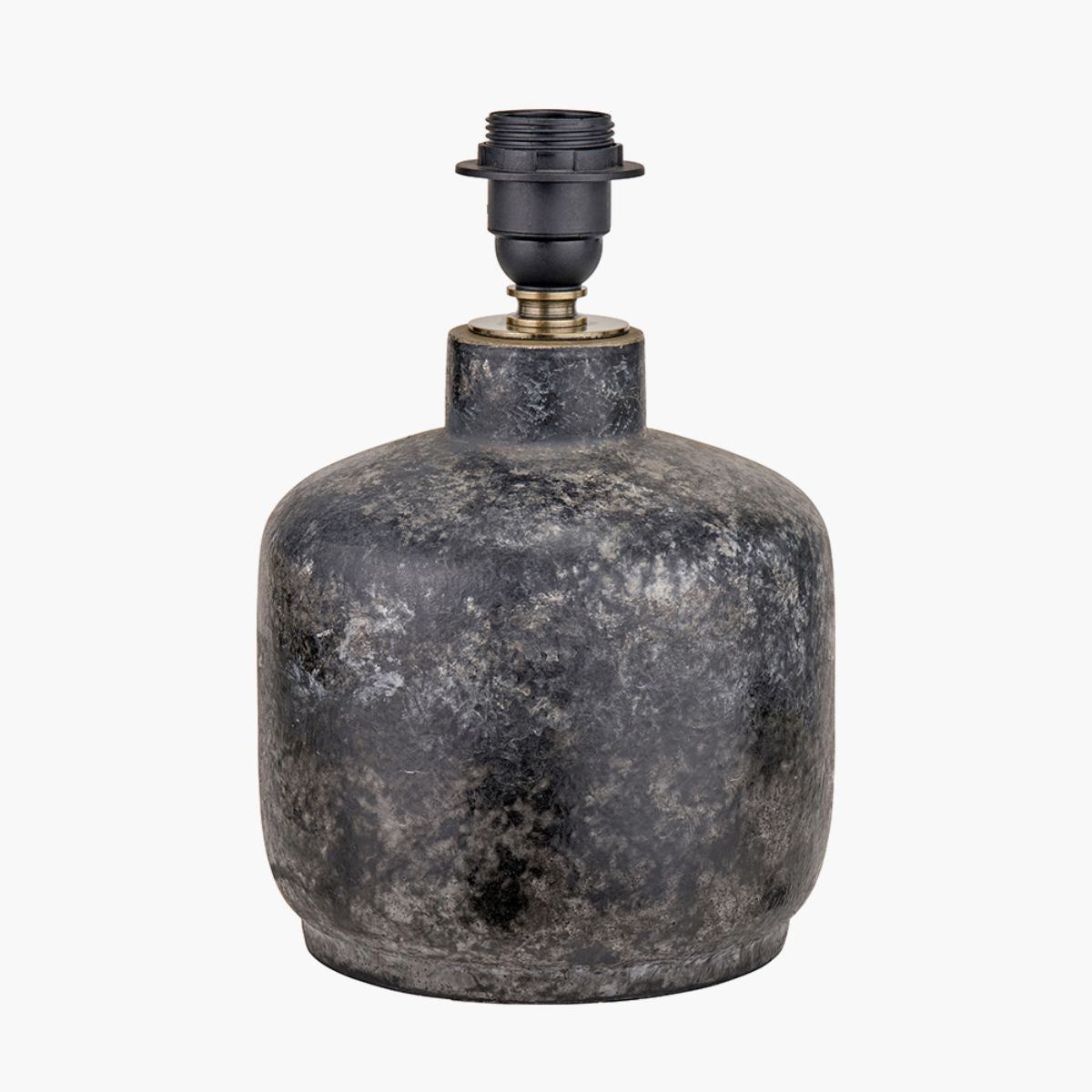 Pacific Lifestyle Vulcan Textured Volcanic Effect Grey Small Stoneware Table Lamp Base