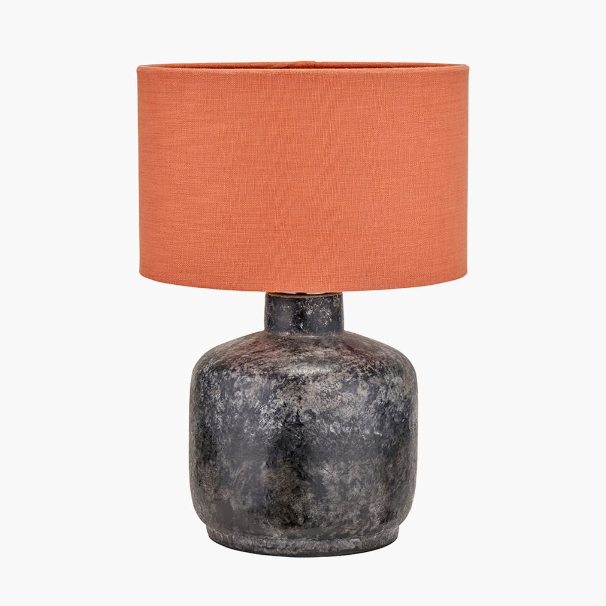 Pacific Lifestyle Vulcan Textured Volcanic Effect Grey Small Stoneware Table Lamp Base