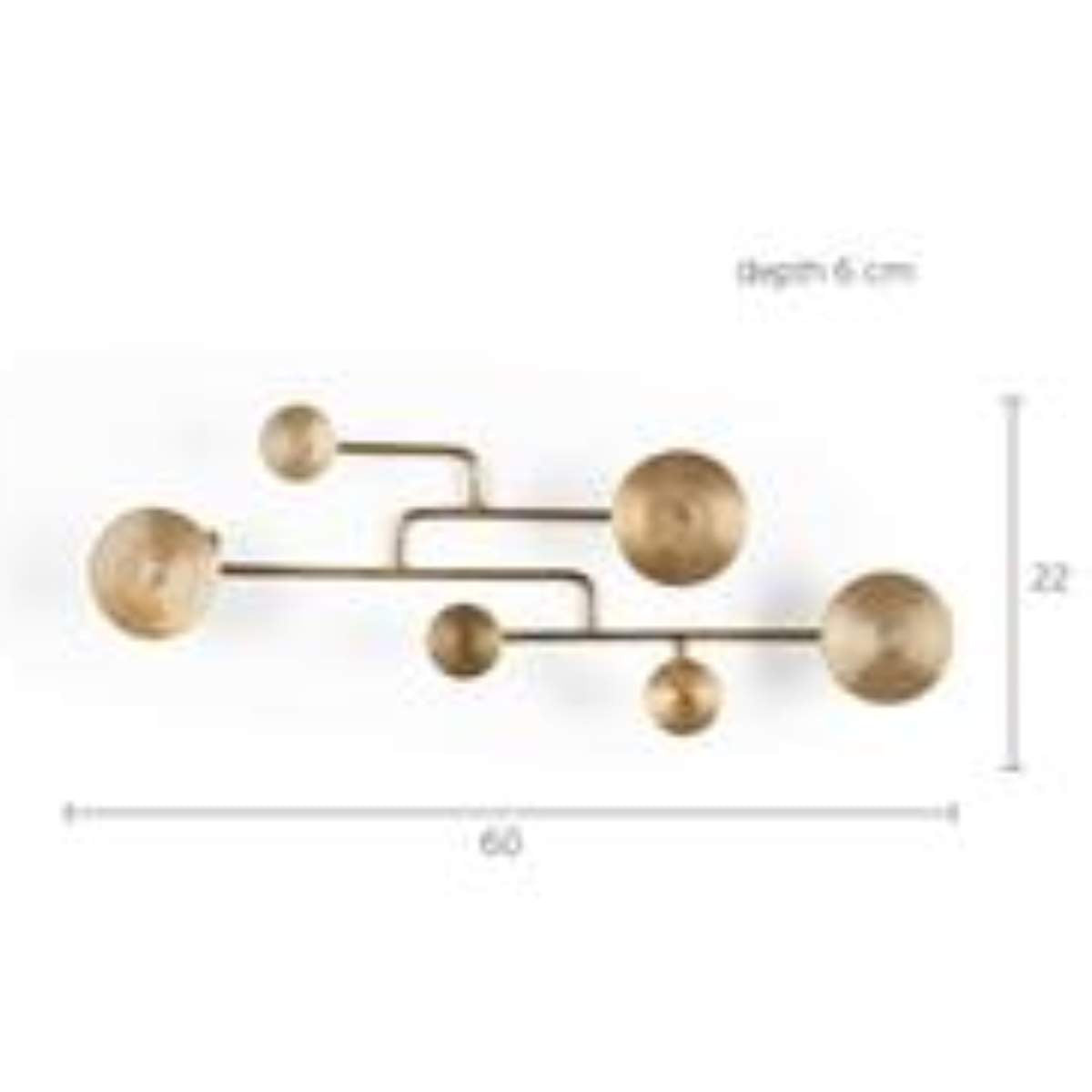 Bold Monkey Wall Coat Rack Hypnotising Brass