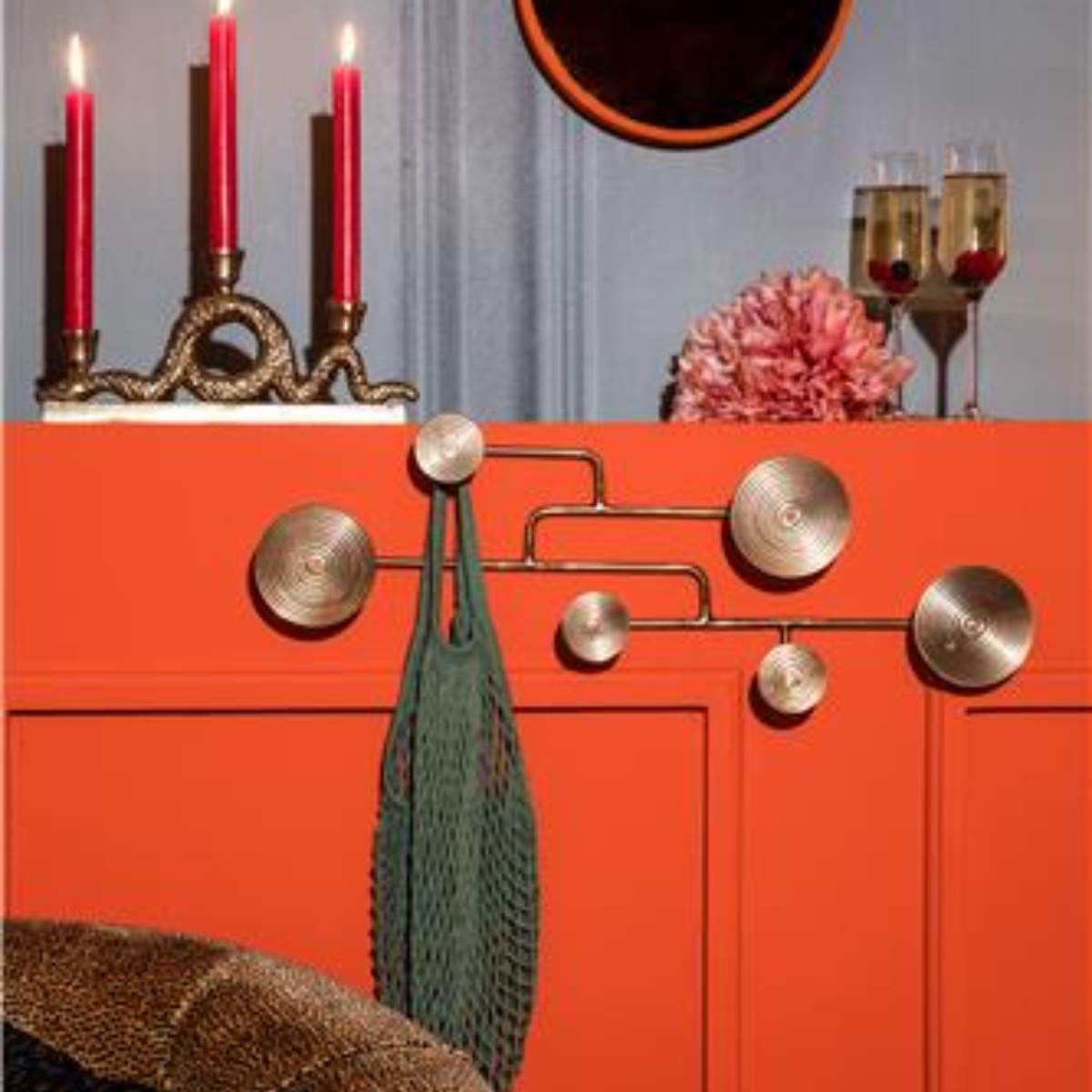 Bold Monkey Wall Coat Rack Hypnotising Brass