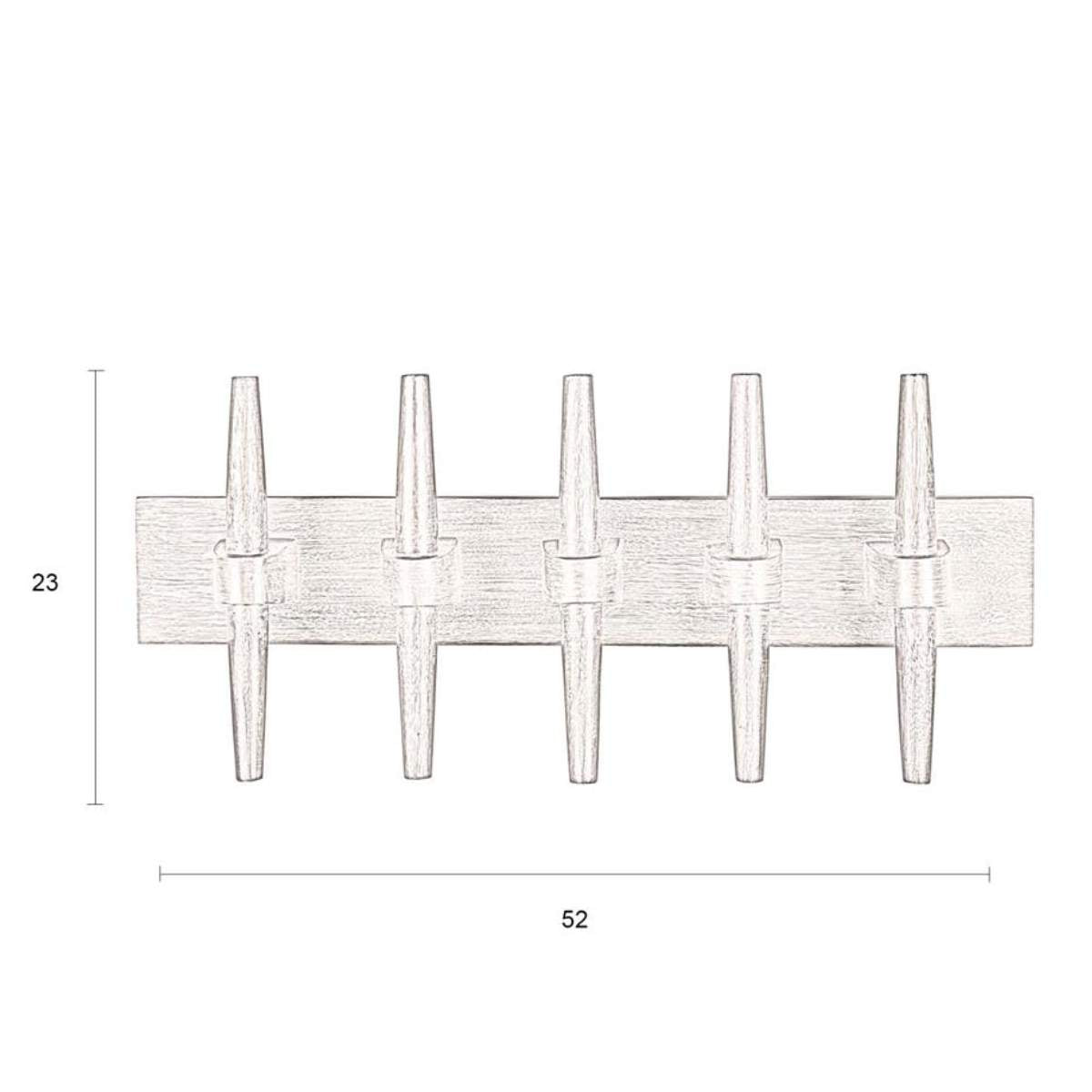 Dutch Bone Wall Coat Rack Jakub Walnut