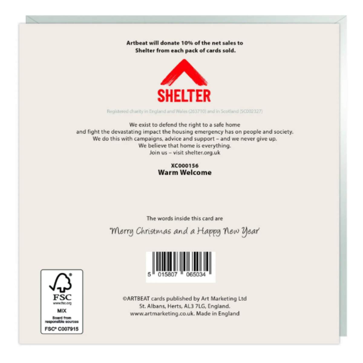 Artbeat Warm Welcome Christmas Cards 48pk
