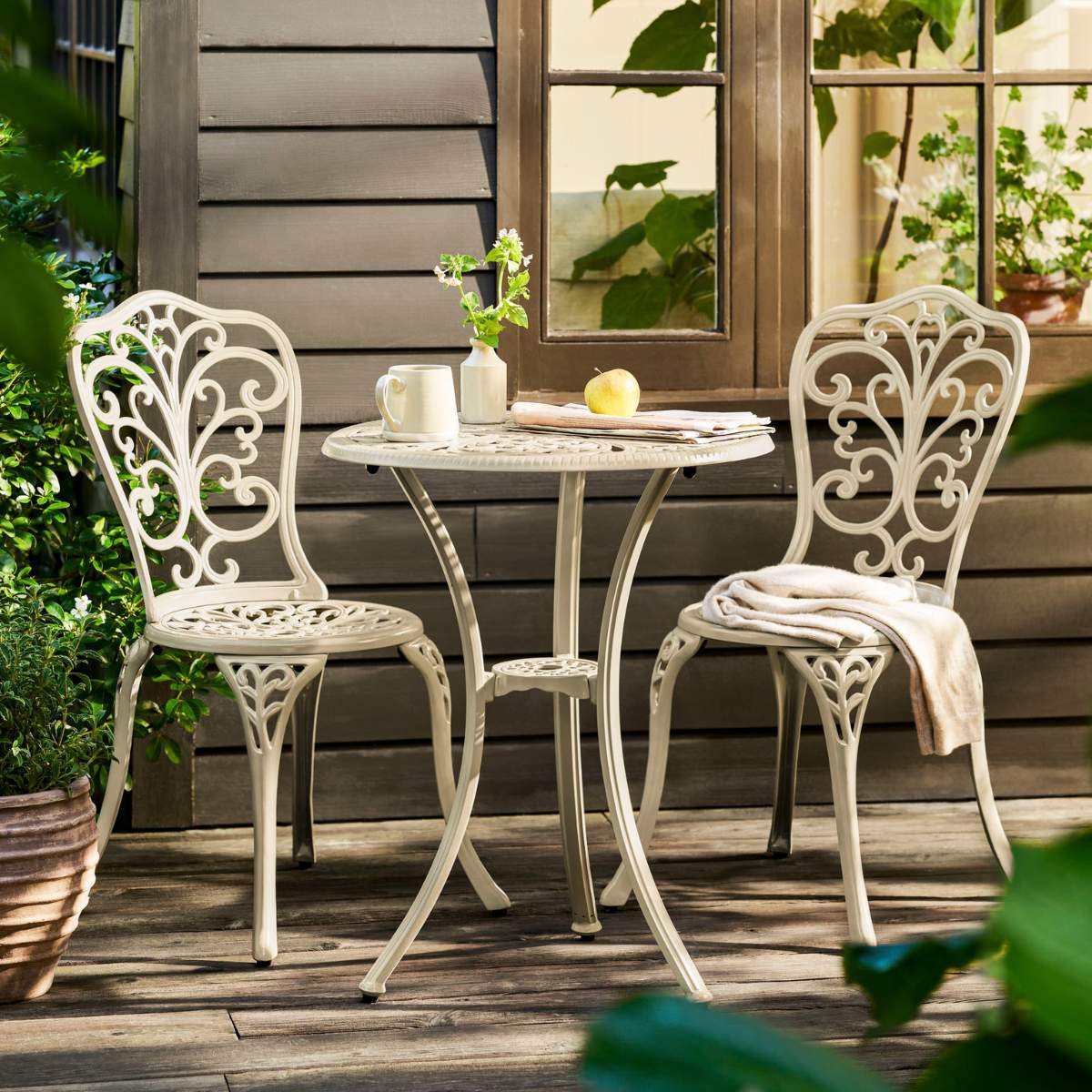 Garden Trading Watemoor Bistro Set Clay