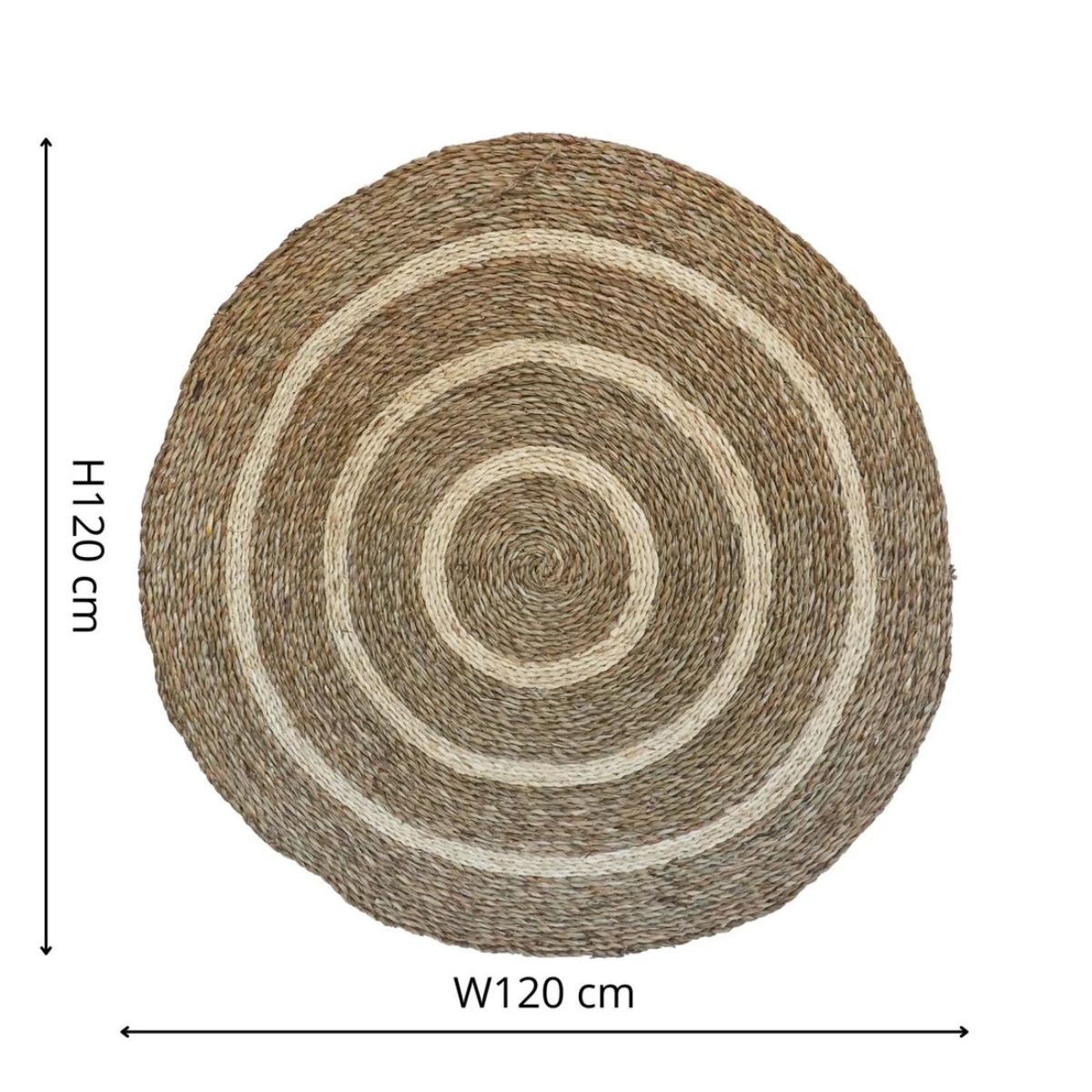 Ivyline Seagrass Mat Spiral 120Cm