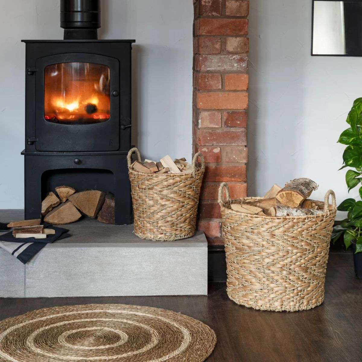 Ivyline Seagrass Mat Spiral 90Cm