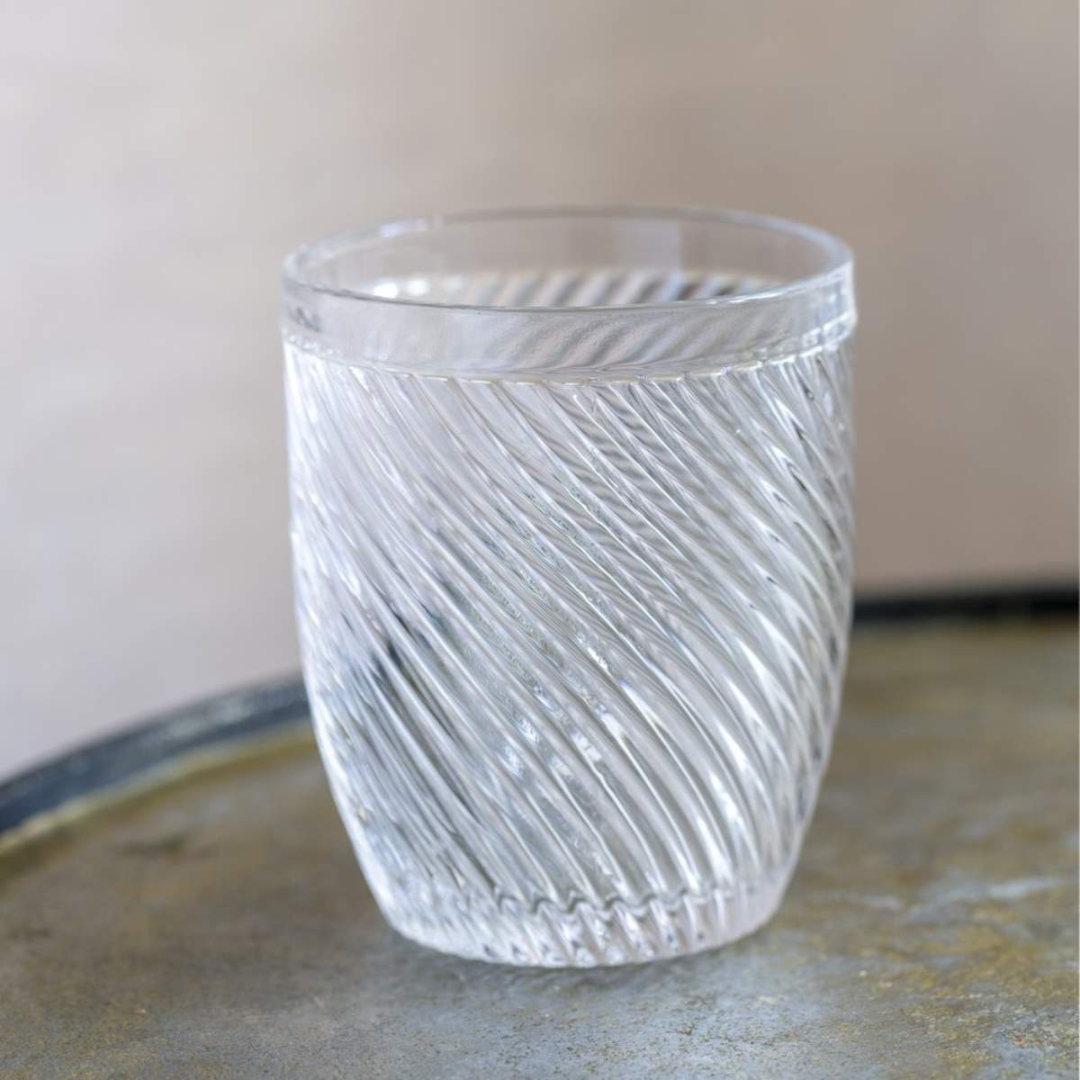 Grand Illusions Water Tumbler Swirl Clear