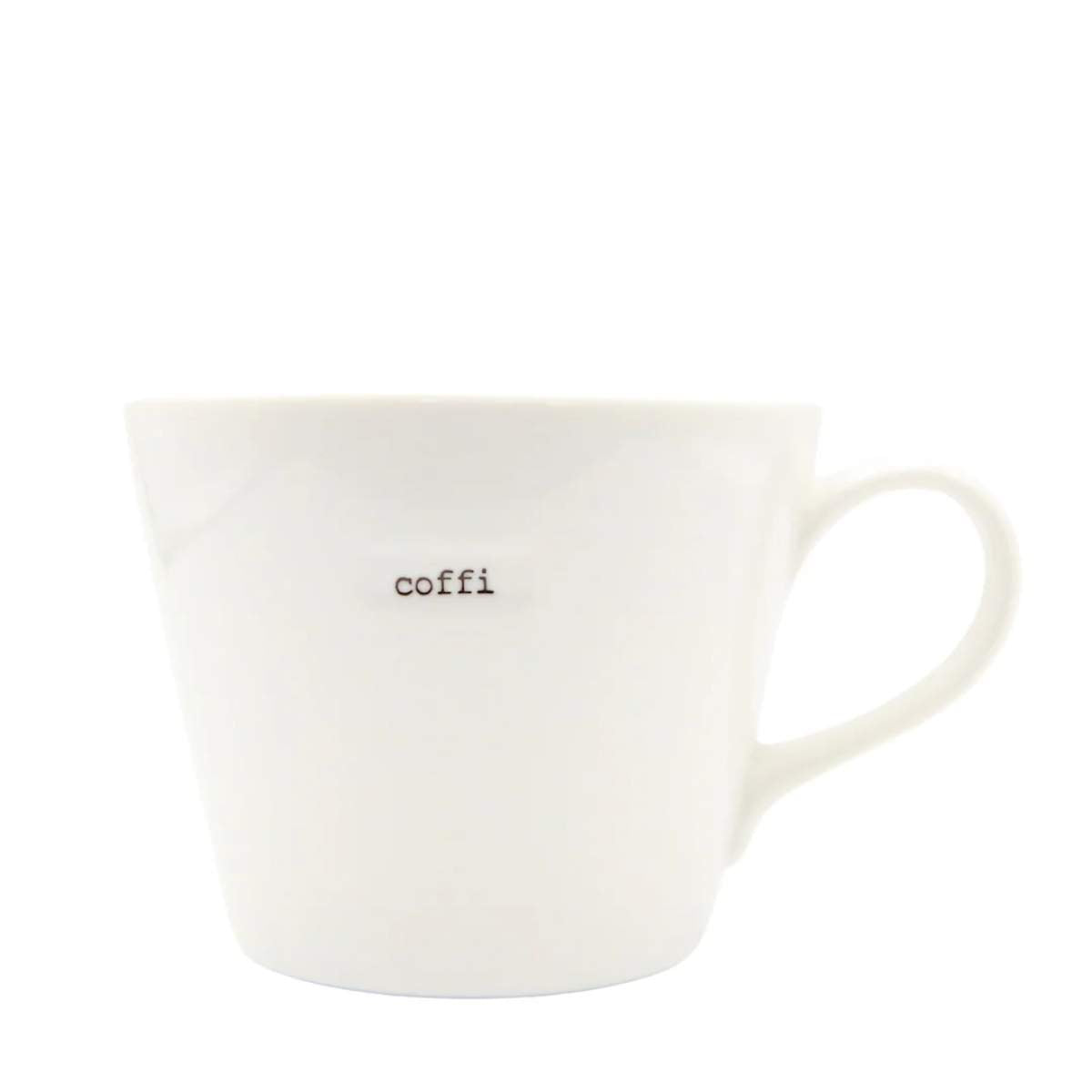 Keith Brymer Jones - Welsh/Cymraeg Word Range - Standard Ceramic White Mug - Coffi - 350ml