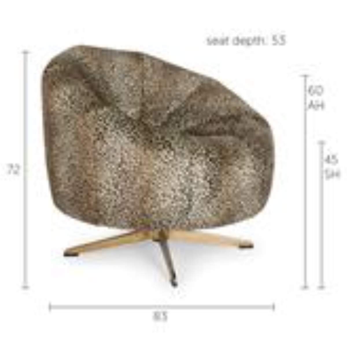Bold Monkey Where The Sun Doesn't Shine Lounge Chair Panther