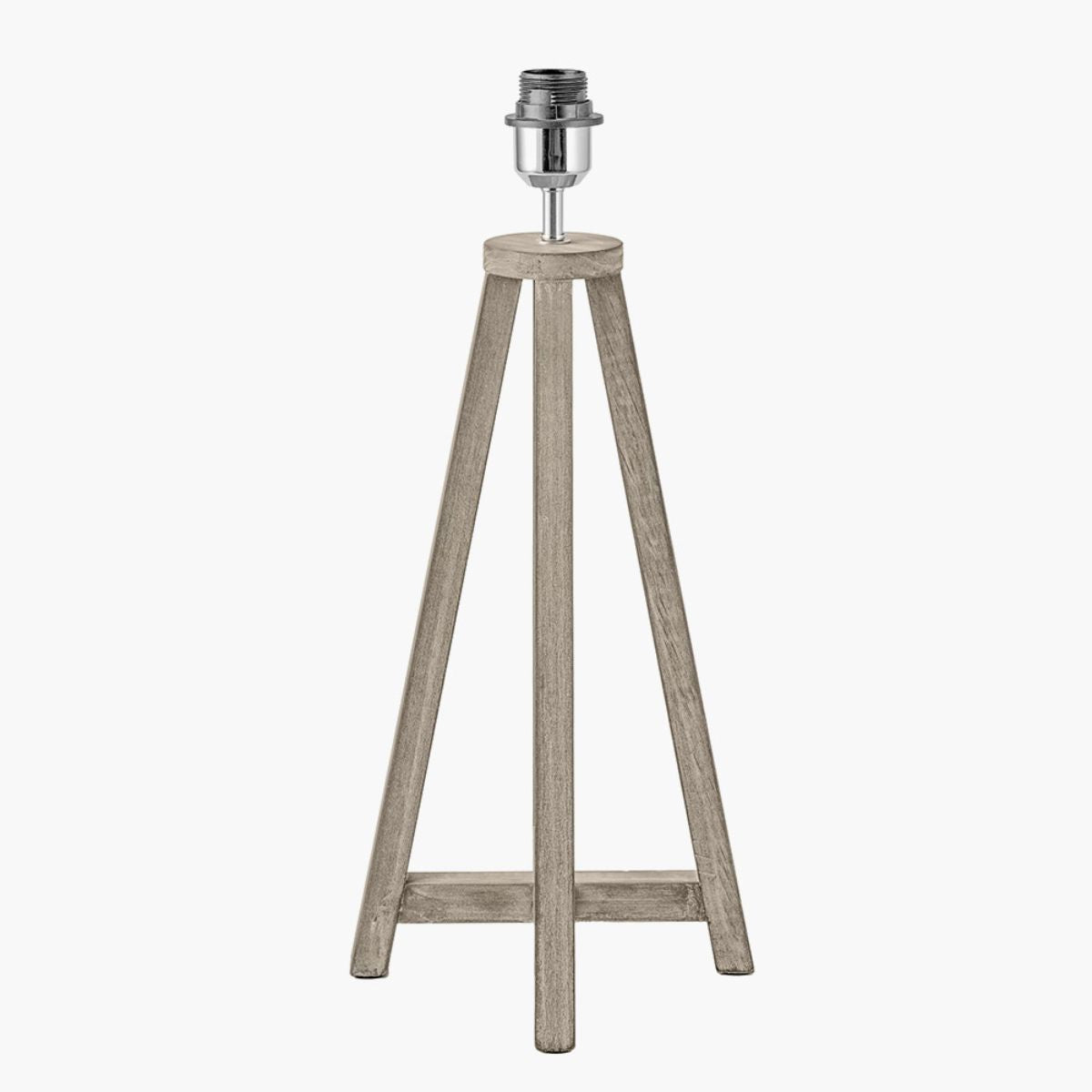 Pacific Lifestyle Whitby Grey Wash Wood Tapered 4 Post Table Lamp Base