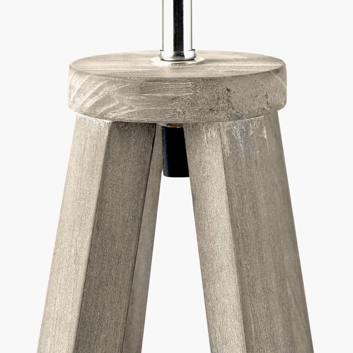 Pacific Lifestyle Whitby Grey Wash Wood Tapered 4 Post Table Lamp Base