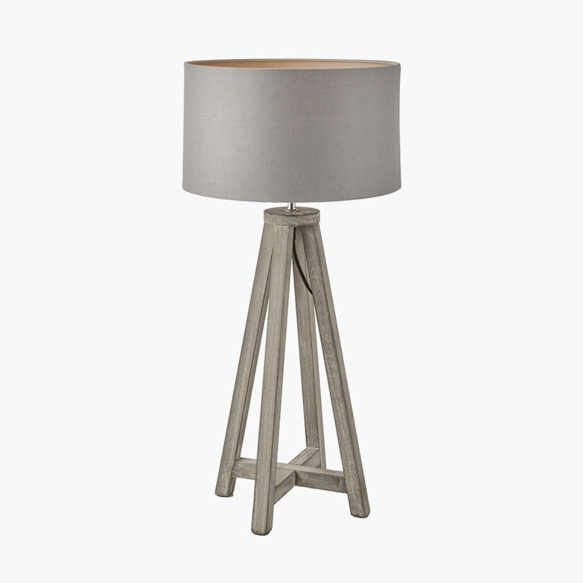 Pacific Lifestyle Whitby Grey Wash Wood Tapered 4 Post Table Lamp Base