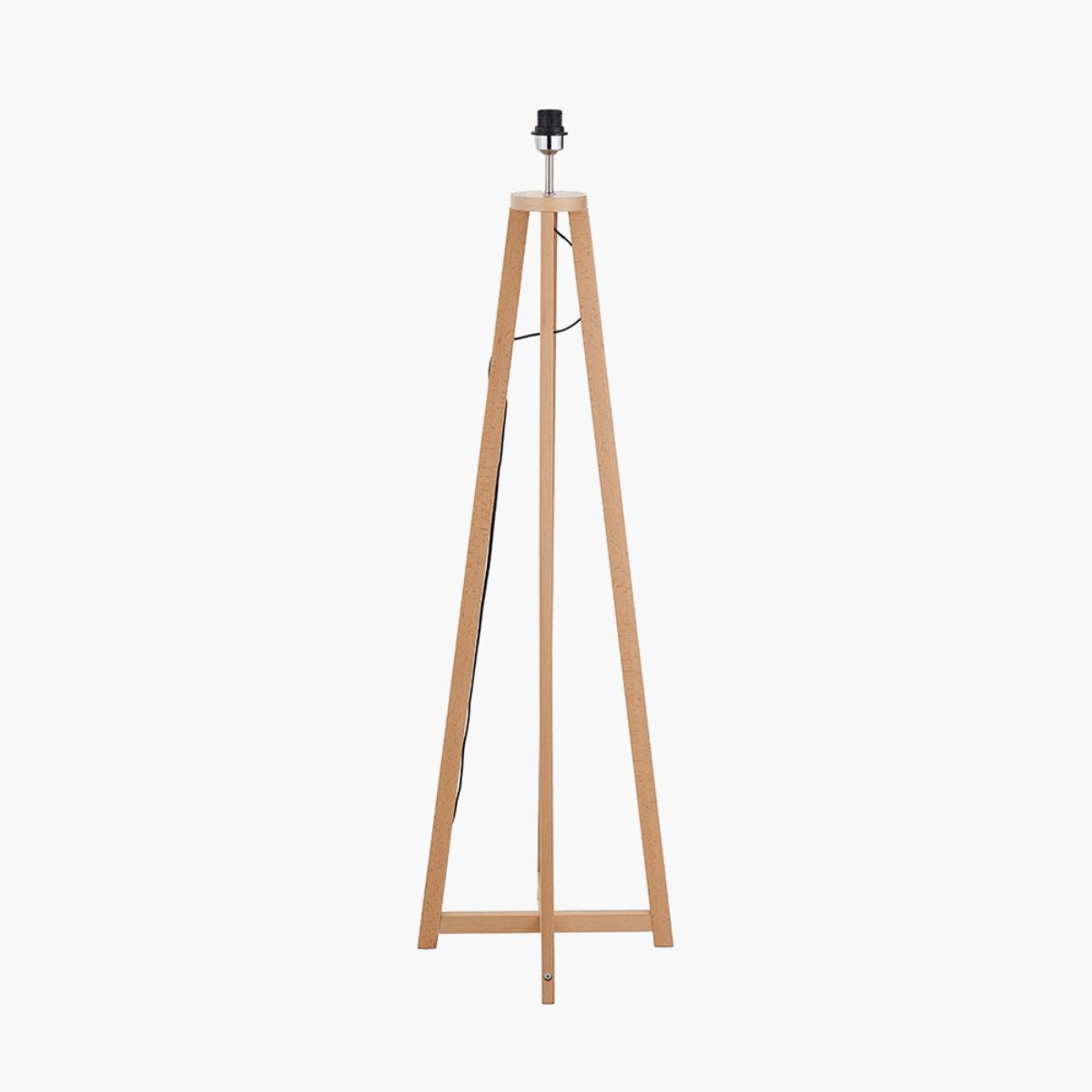 Pacific Lifestyle Whitby Natural Wood Tapered 4 Post Floor Lamp Base