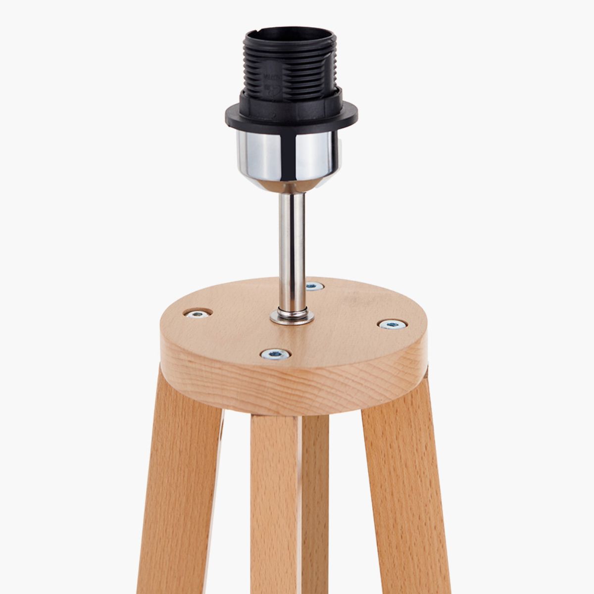 Pacific Lifestyle Whitby Natural Wood Tapered 4 Post Floor Lamp Base